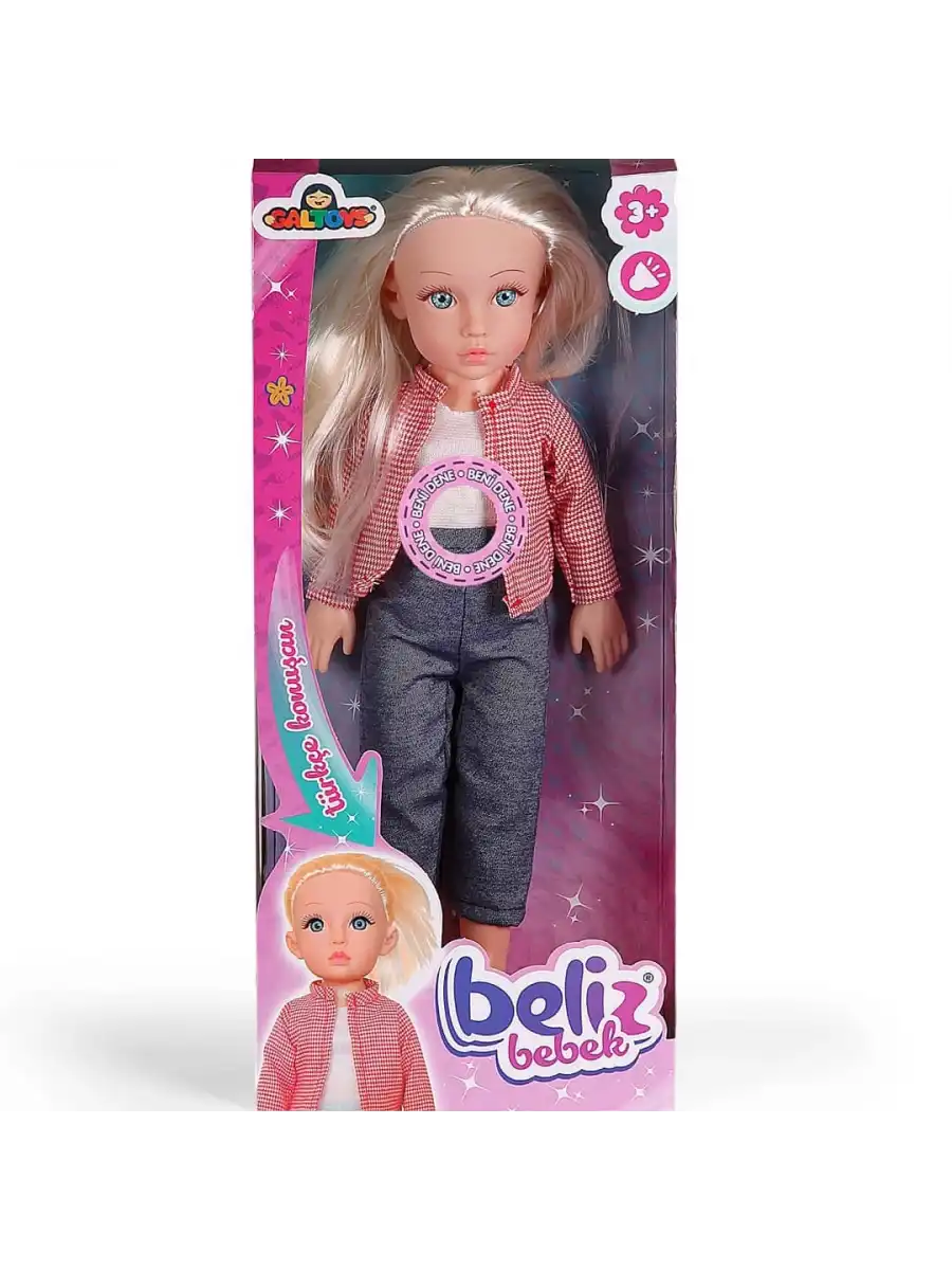 Beliz Bebek - Türkçe Konuşan Beliz Bebek - Konuşan Bebek - Fonsiyonlu Bebek - Pembe