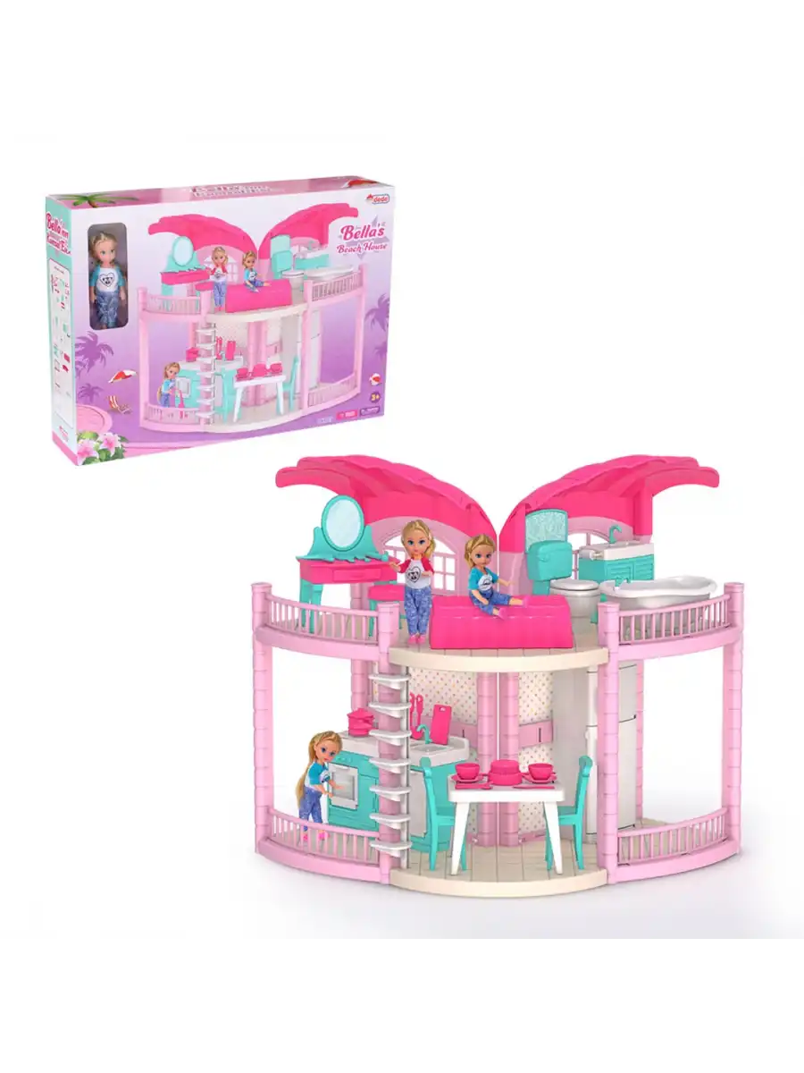 Bellanın Kumsal Evi - Bella Oyuncak Ev - Barbie Ev Seti - Bellanın Kumsal Evi - Bella 2 Katlı Evi