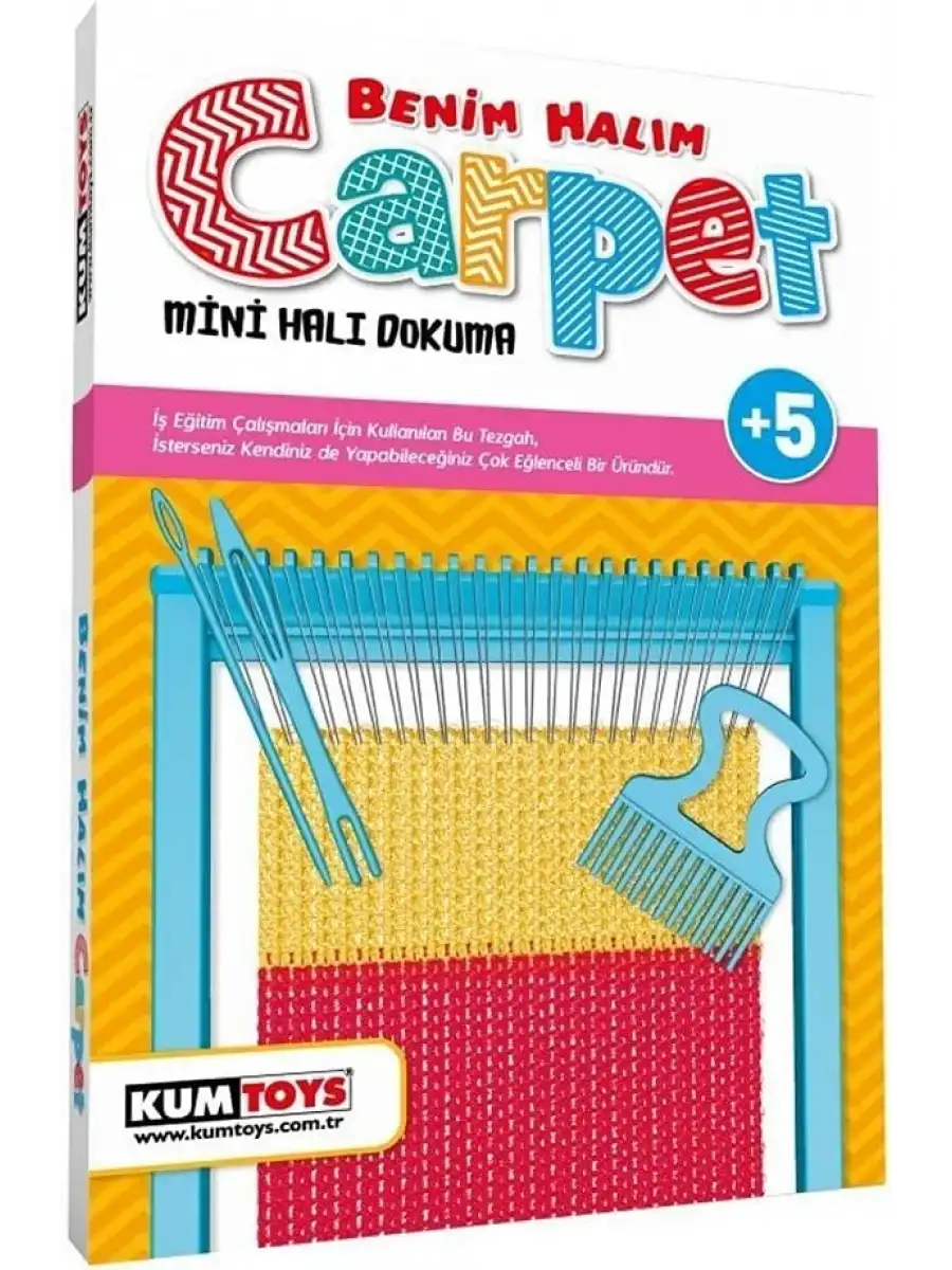 Benim Halım Carpet - Kumtoys Halı Dokunma Seti - Sanat Seti - El Zanaat Seti