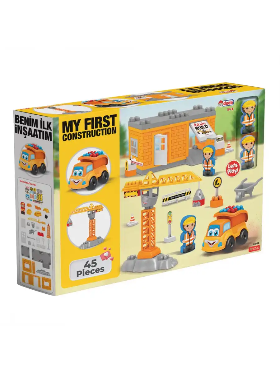 Benim İlk İnşaat Setim - Lego Oyuncağı - Lego Setleri - Bloklar - Lego Seti - Vinç Seti