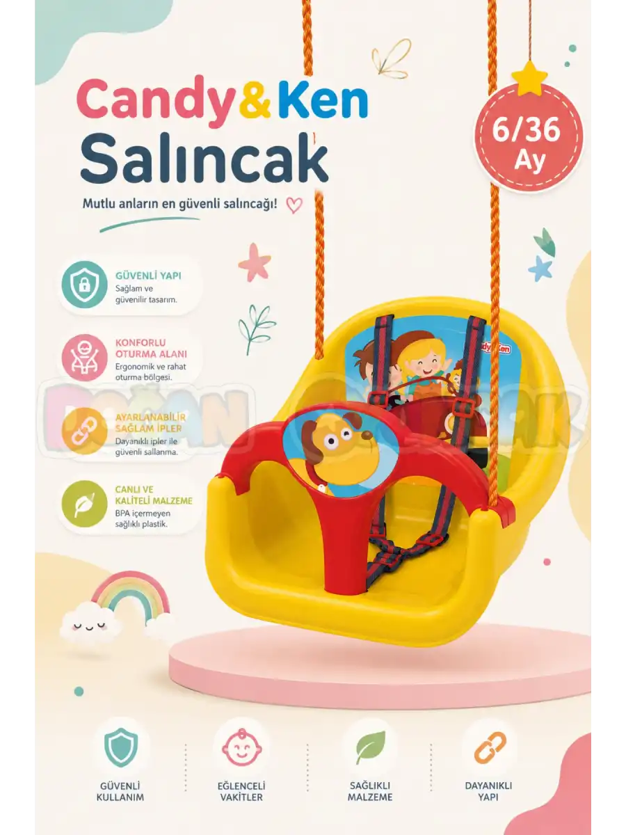 Benim İlk Salıncak - Park Salıncak Seti - Çocuk Salıncağı - Sallanma Seti - Salıncak Oyuncağı