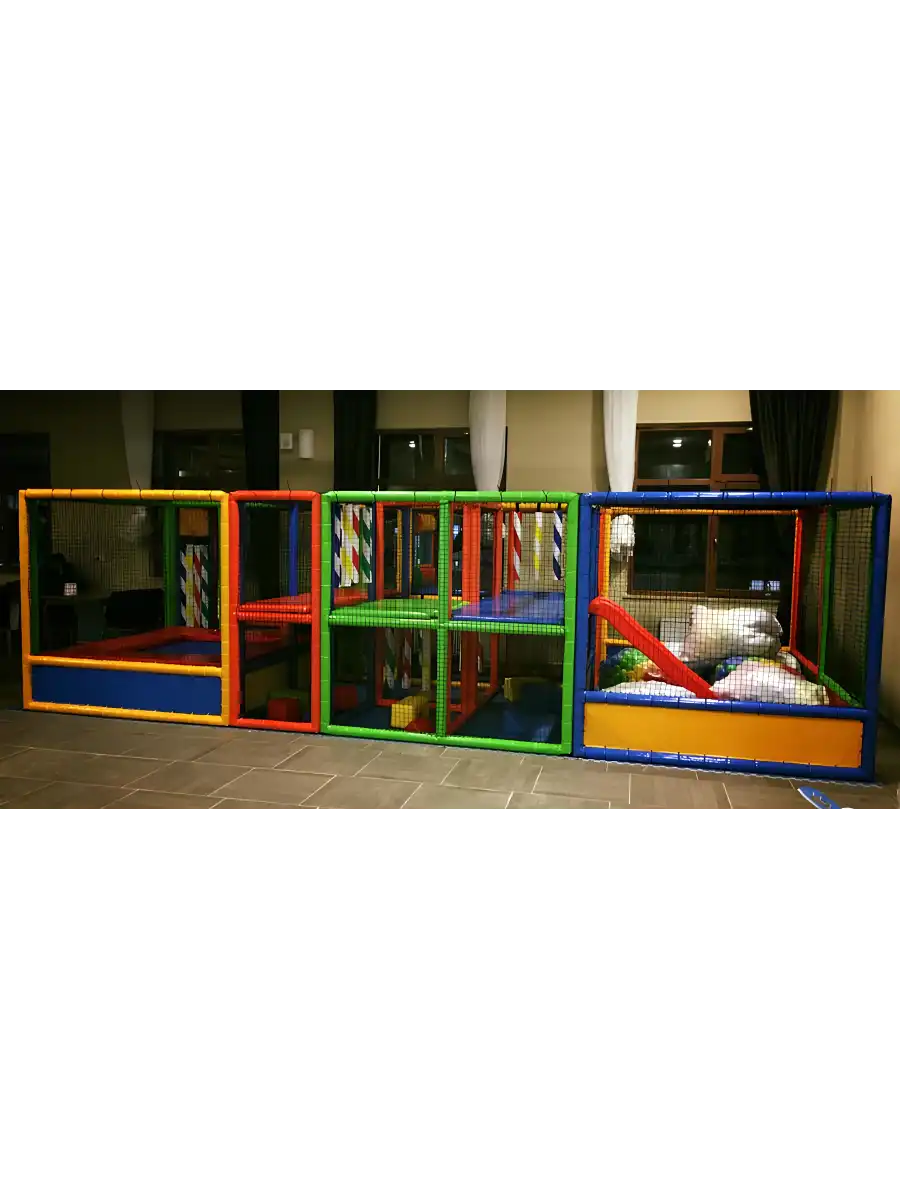 Bigom Akrobatik Oyun Havuzu ve Trambolin - Sünger Soft Play Top Havuzu Çocuk Oyun Alanı