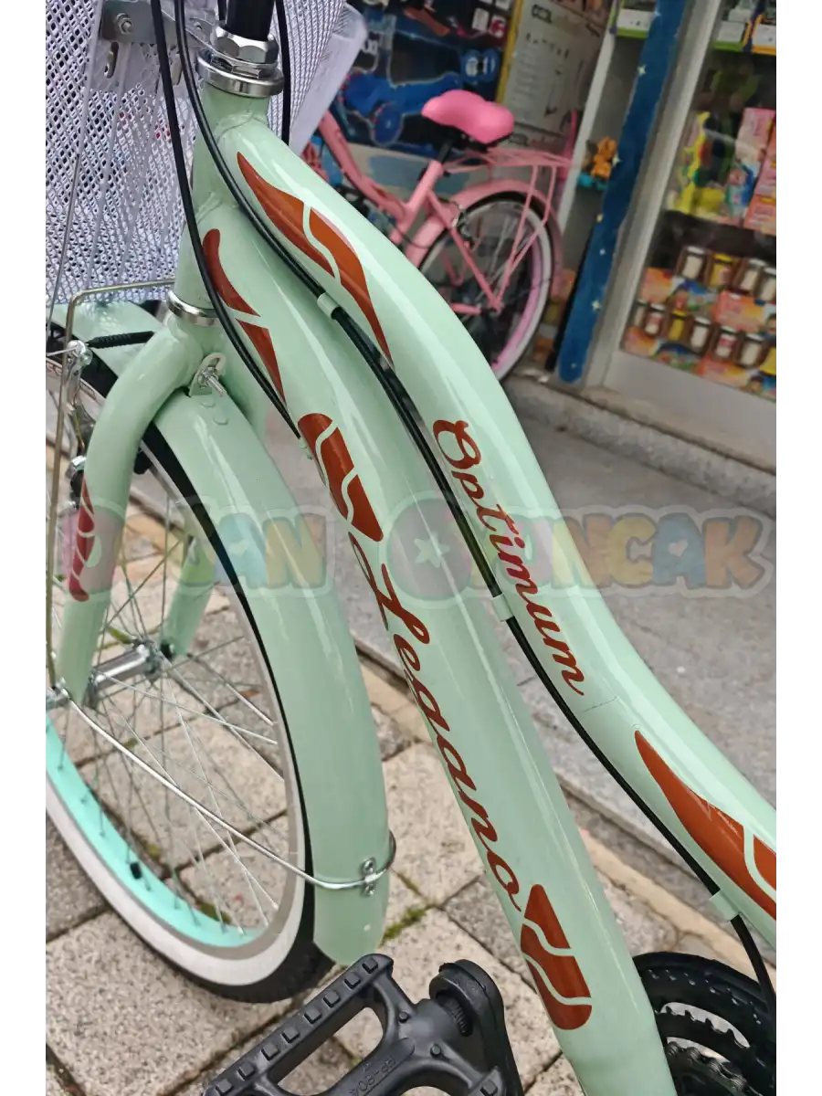 BMX Legano Optimum Series Retro 26 Jant Bisiklet Yeşil - 21 Vites 26 Jant Bisiklet