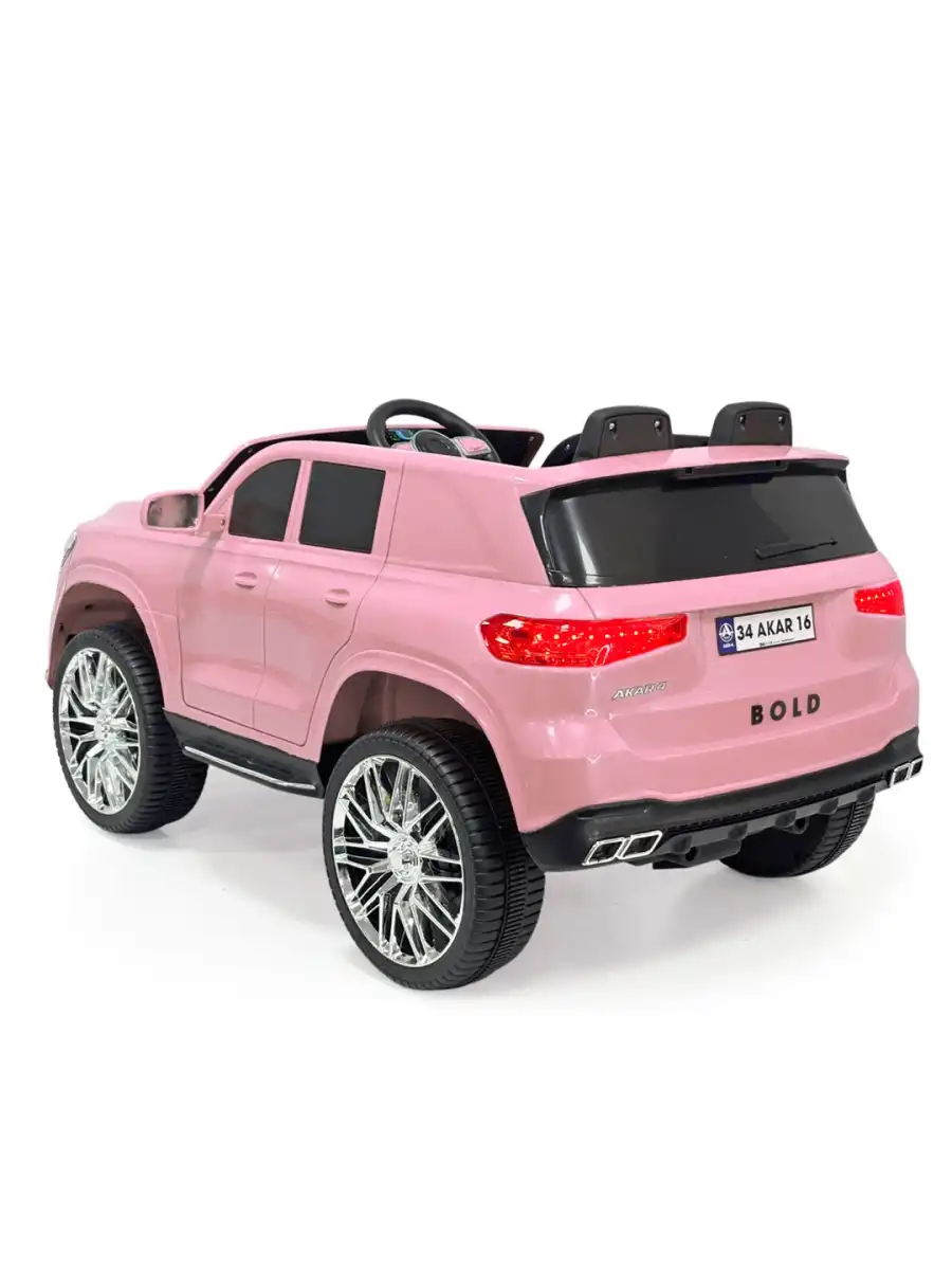 Bold GT Pembe Uzaktan Kumandalı 4X2 12 Volt Akülü Araba - RC BMW Akülü Araba BMW Akülü Araç