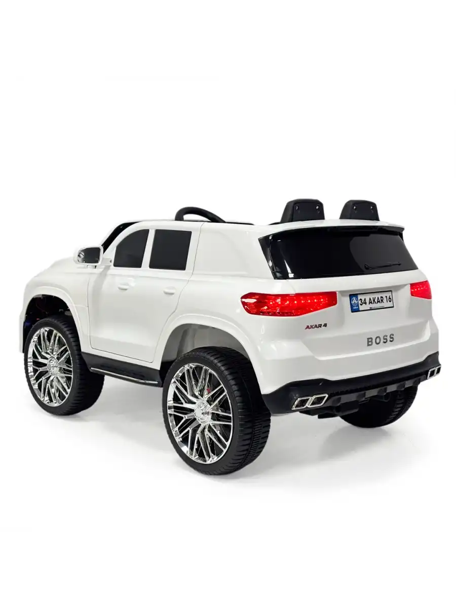 Boss GT Beyaz Uzaktan Kumandalı 4X2 12 Volt Akülü Araba - RC Maybach Akülü Araba