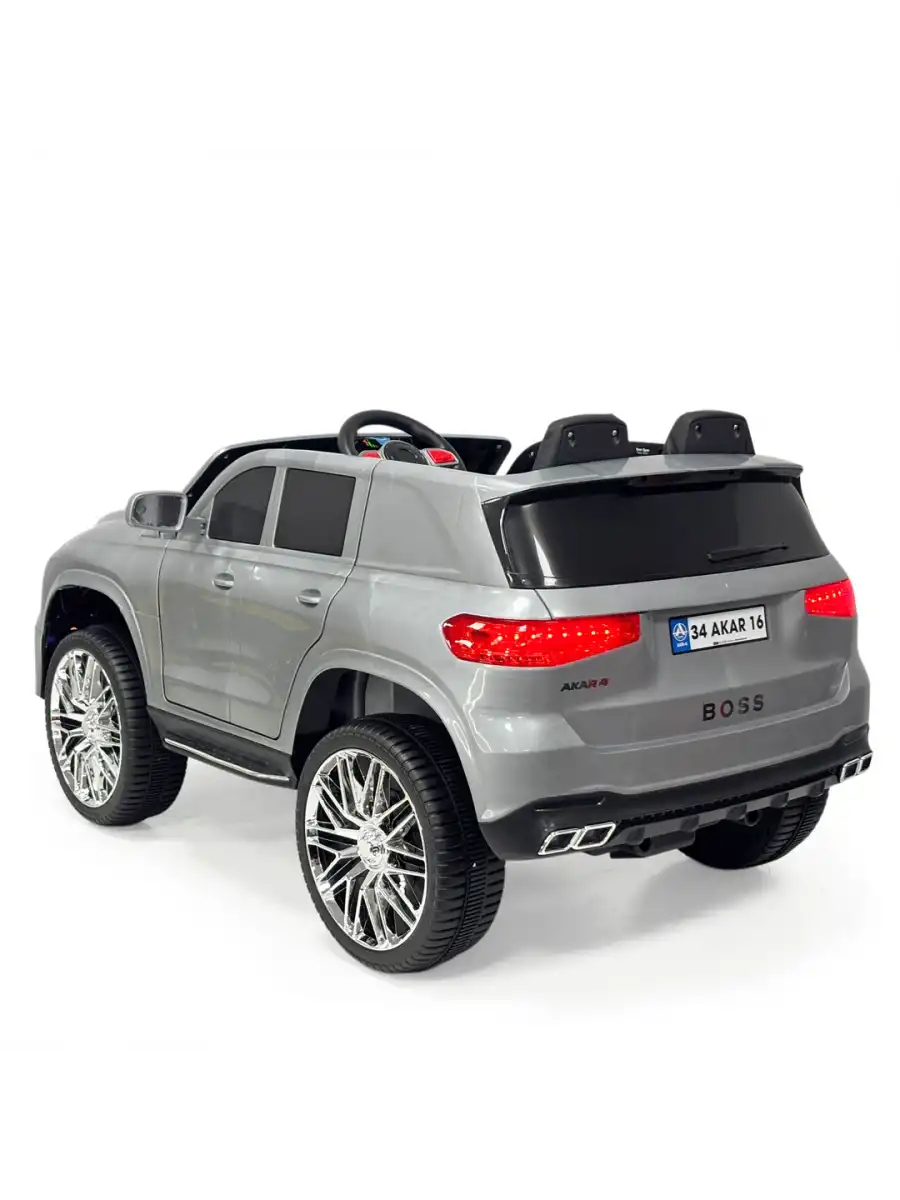 Boss GT Gri Uzaktan Kumandalı 4X2 12 Volt Akülü Araba - RC Maybach Akülü Araba