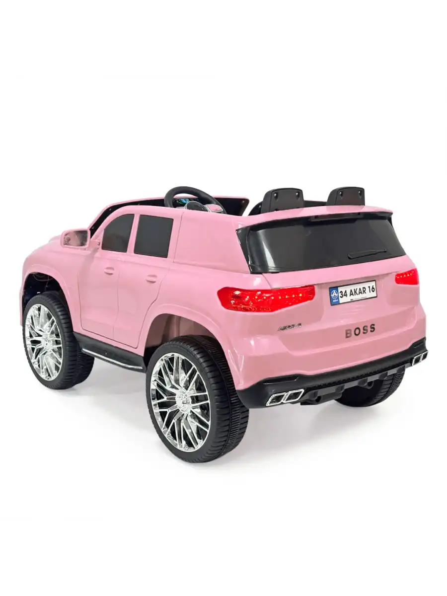 Boss GT Pembe Uzaktan Kumandalı 4X2 12 Volt Akülü Araba - RC Maybach Akülü Araba