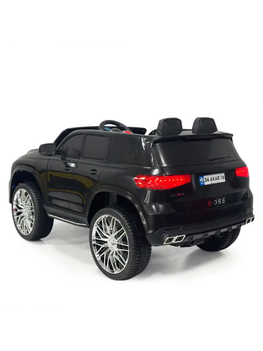 Boss GT Siyah Uzaktan Kumandalı 4X2 12 Volt Akülü Araba - RC Maybach Akülü Araba