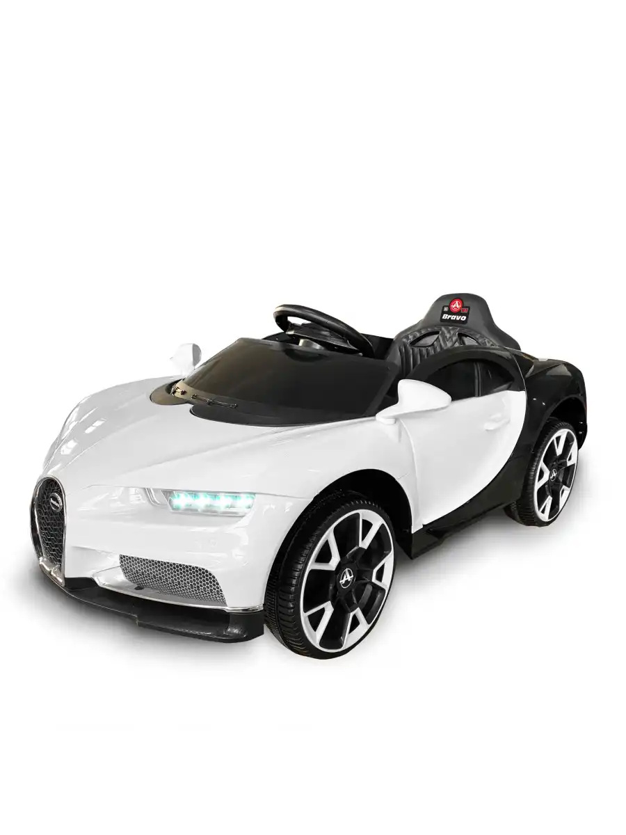 Bravo GT Beyaz Uzaktan Kumandalı 4X2 12 Volt Akülü Araba - RC Bugatti Akülü Araba