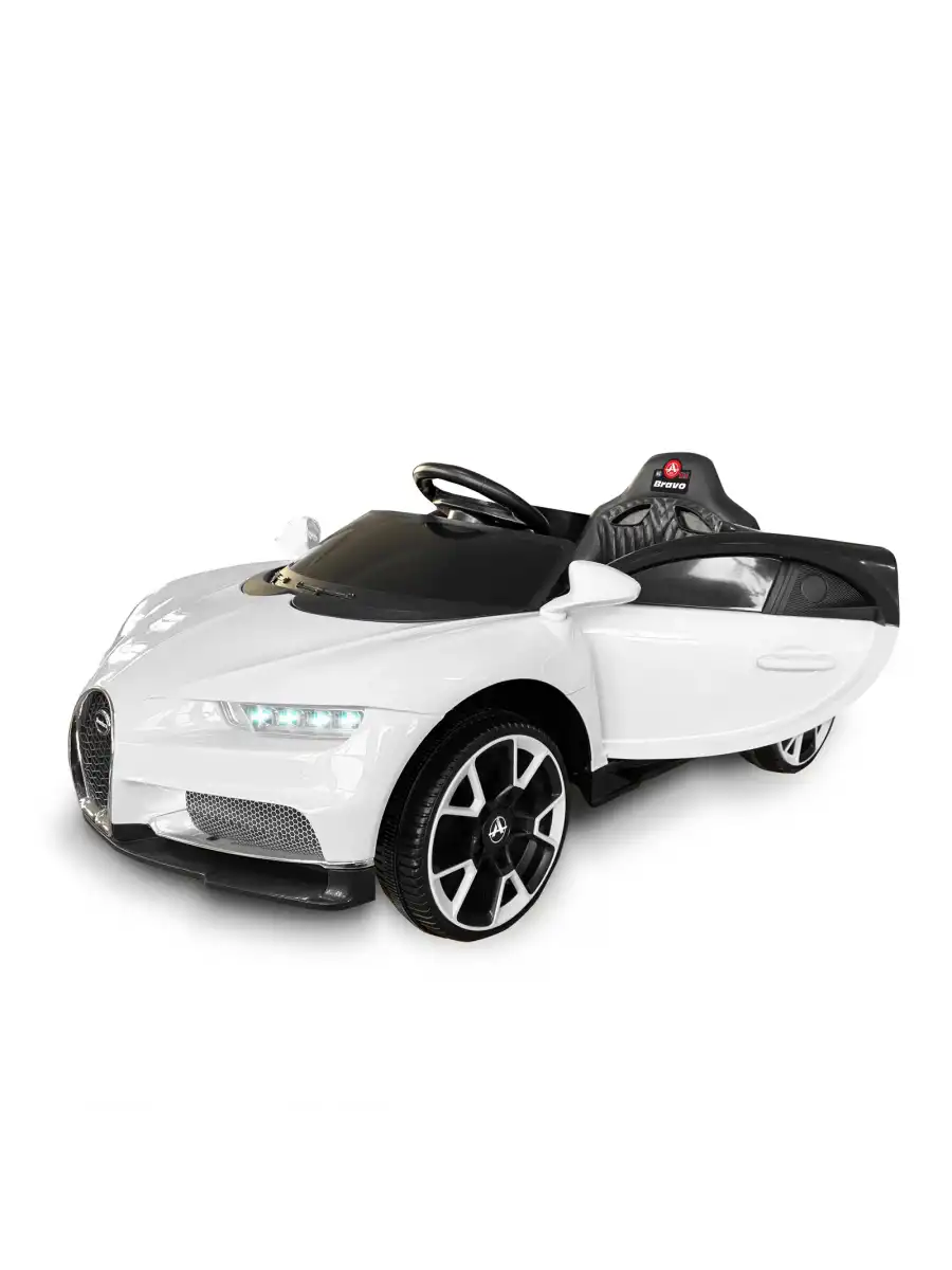 Bravo GT Beyaz Uzaktan Kumandalı 4X2 12 Volt Akülü Araba - RC Bugatti Akülü Araba