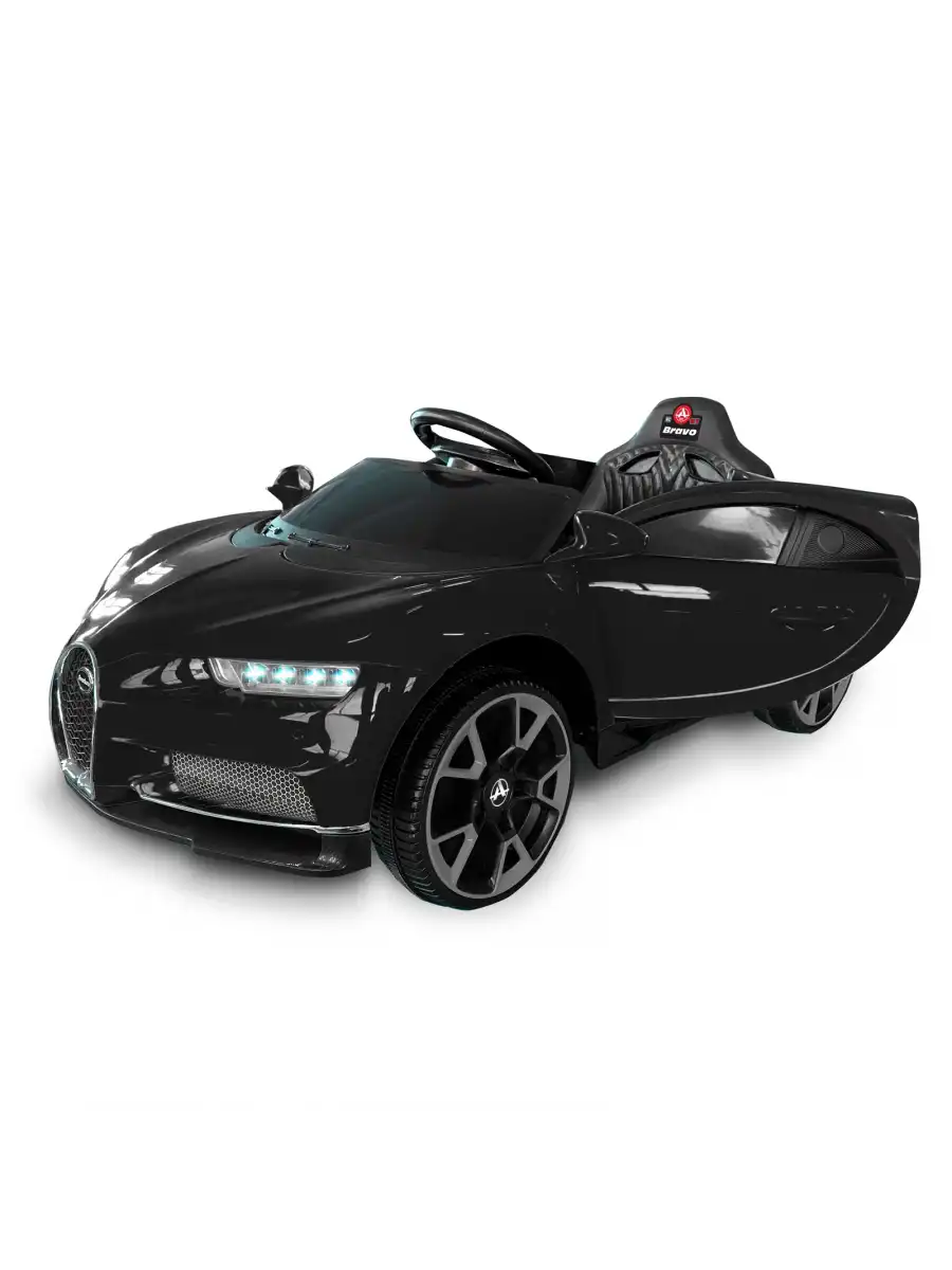 Bravo GT Siyah Uzaktan Kumandalı 4X2 12 Volt Akülü Araba - RC Bugatti Akülü Araba