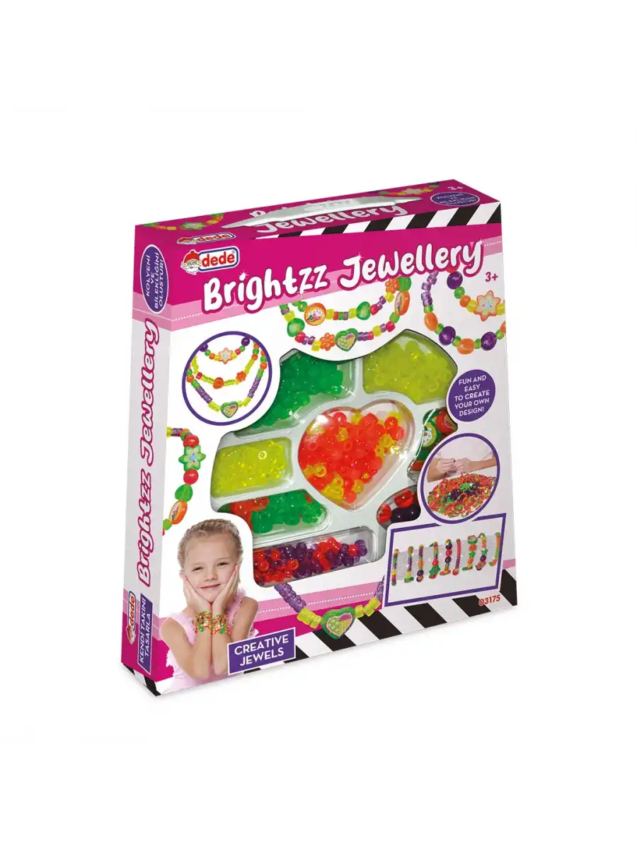 Brightzz Takı Seti Büyük El Çantası - Dede Takı Seti - Boncuk Kolye Seti - El İşi Oyuncak