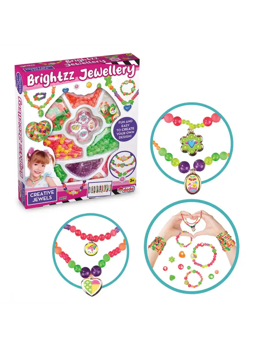 Brightzz Tekli Takı Seti - Dede Takı Seti - Boncuk Kolye Seti - El İşi Oyuncak