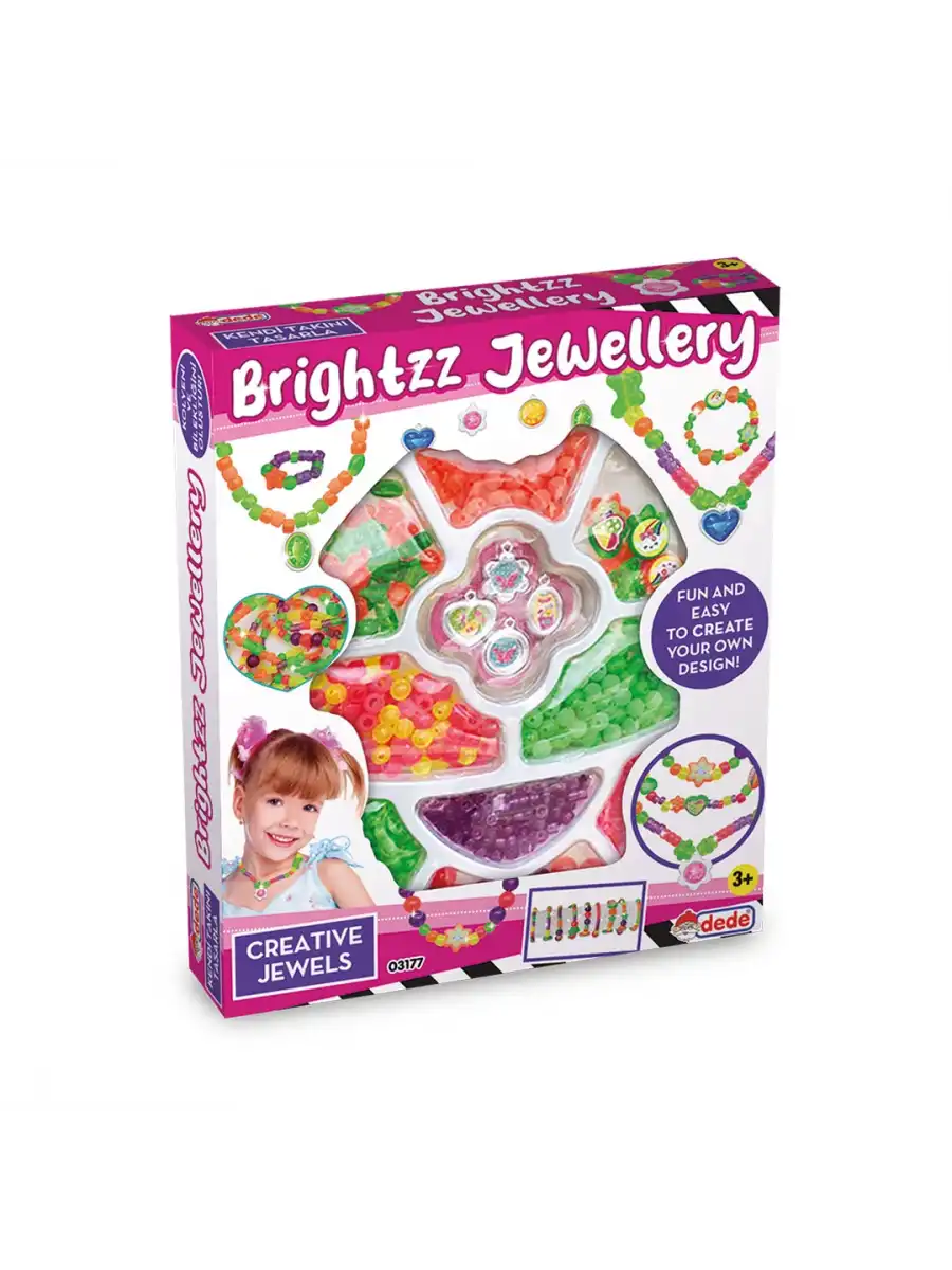 Brightzz Tekli Takı Seti - Dede Takı Seti - Boncuk Kolye Seti - El İşi Oyuncak