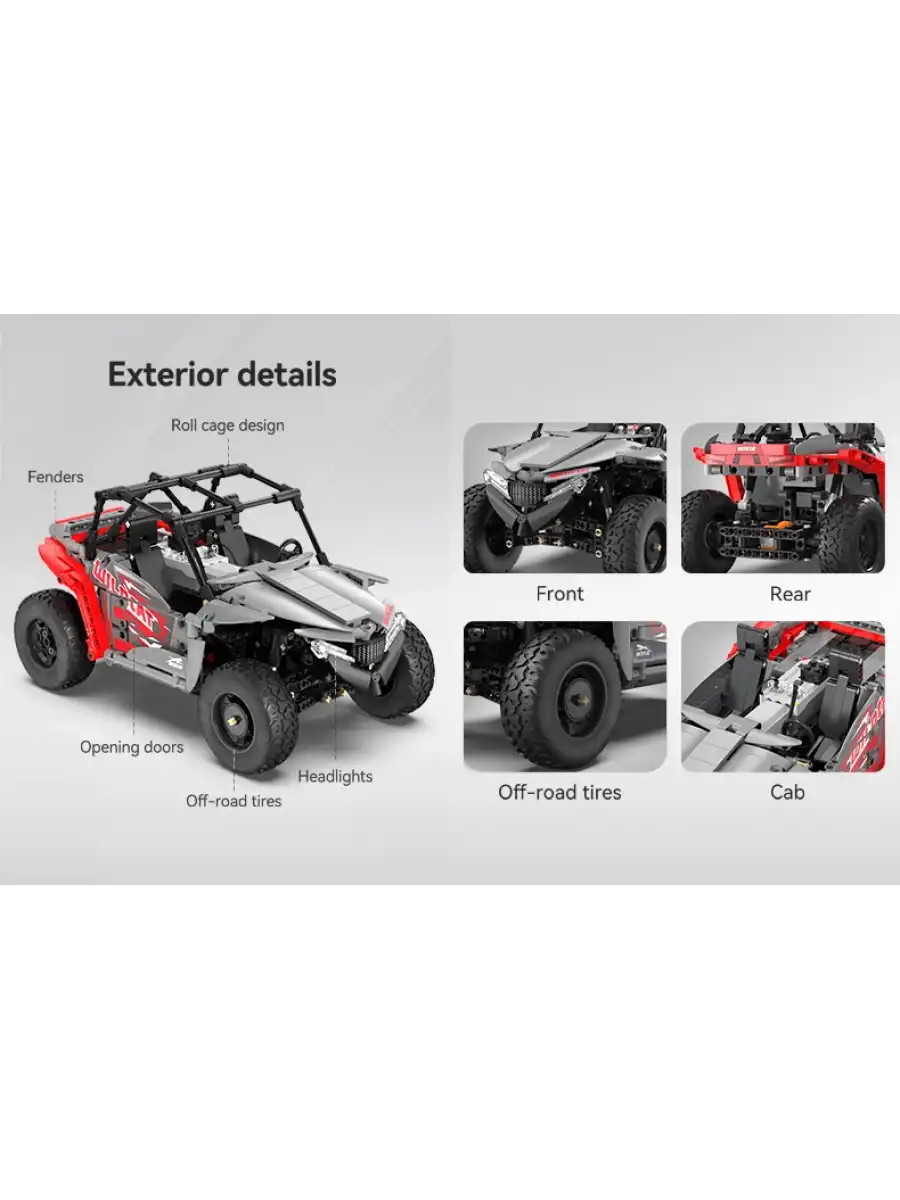 CADA Arctic Cat Wildcat XX Motorlu Araba Lego - Lego Setleri - CADA Mini Lego - Araba CADA Lego