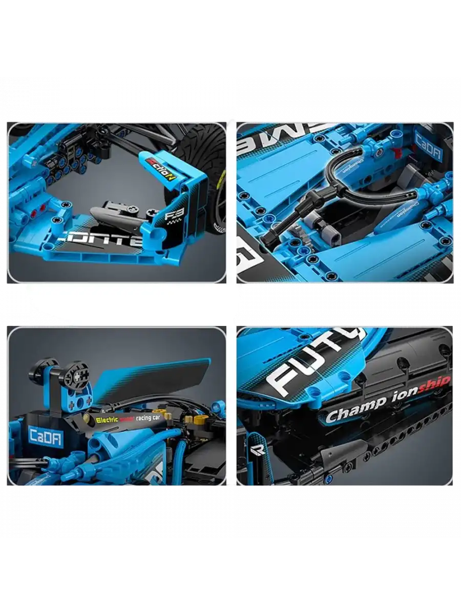 CADA FORMULA E Yarış Arabası Lego - Lego Setleri - CADA Mini Lego - F1 Formula Araba Yarış Arabası