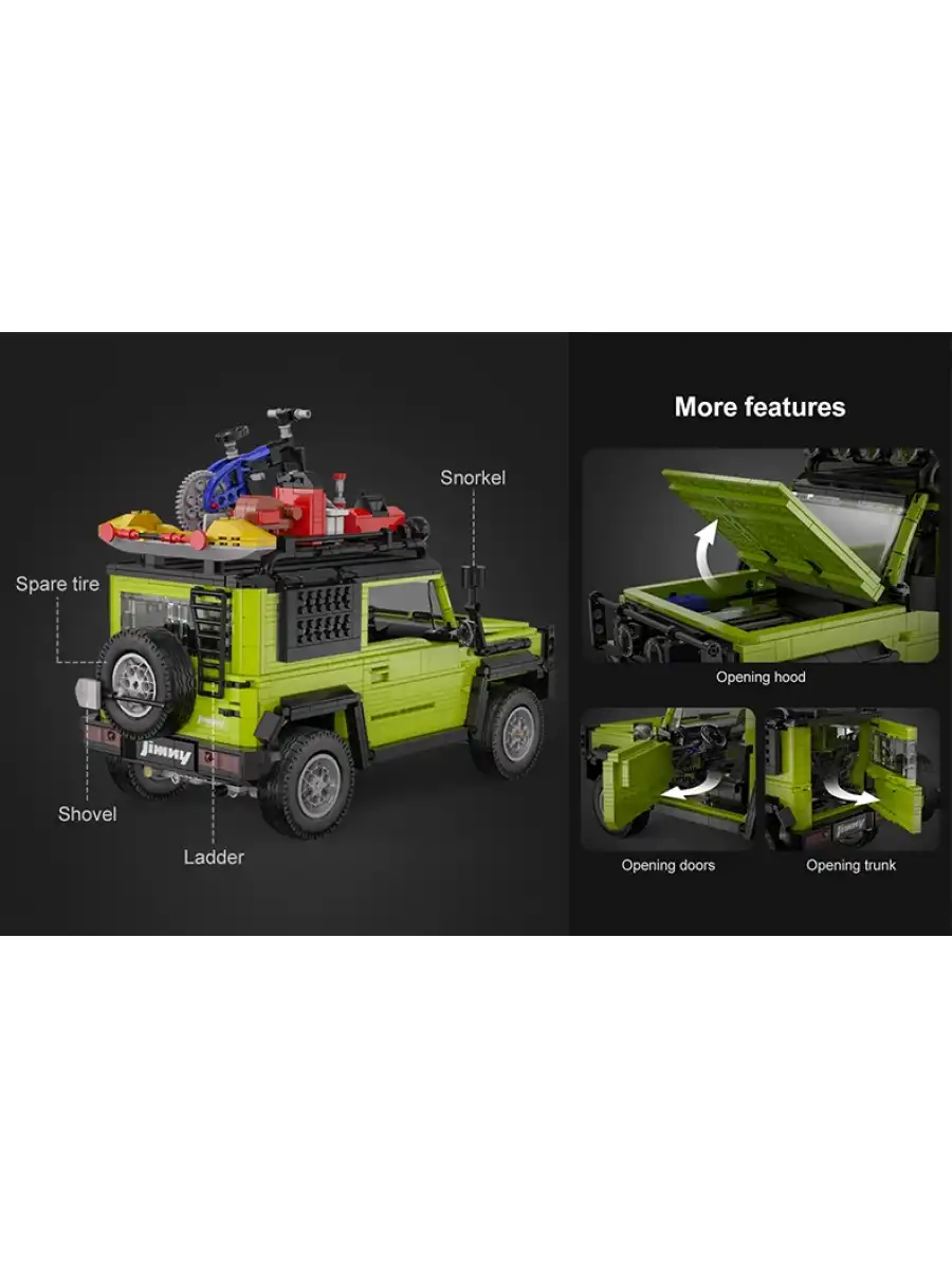 CADA Suzuki Jimny Araba Lego - Lego Setleri - CADA Mini Lego - Suzuki Jimny Araba Yarış Arabası