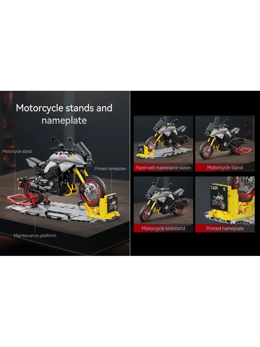 CADA Suzuki Katana 2022 Motosiklet Lego - Lego Setleri - CADA Mini Lego - Motorsiklet CADA Lego