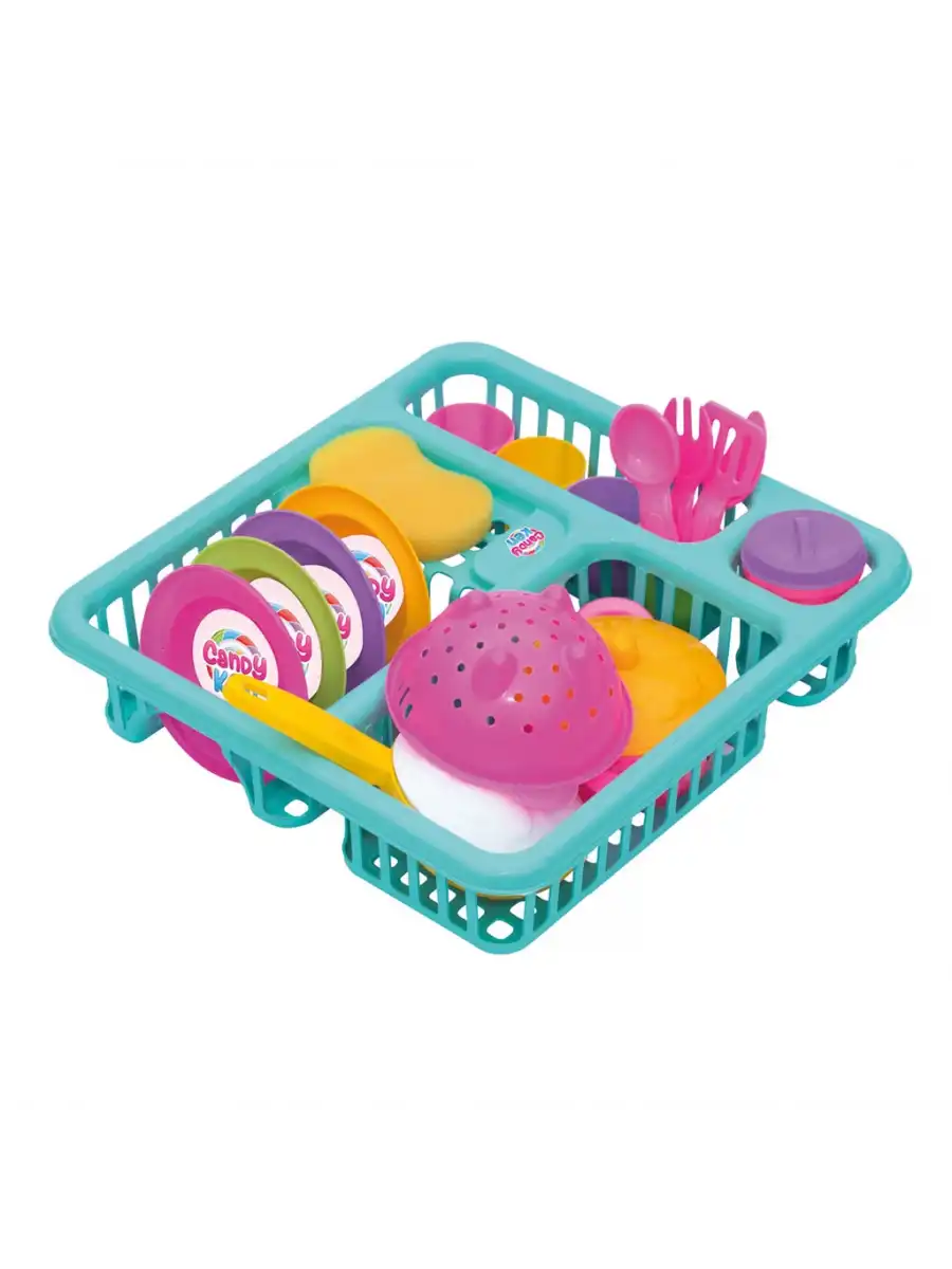 Candy & Ken Bulaşıklık Set - Mutfak Setleri - Ev Oyuncak Setleri - Bulaşık Seti