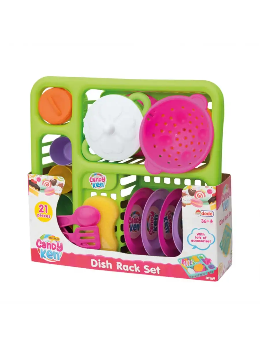 Candy & Ken Bulaşıklık Set - Mutfak Setleri - Ev Oyuncak Setleri - Bulaşık Seti