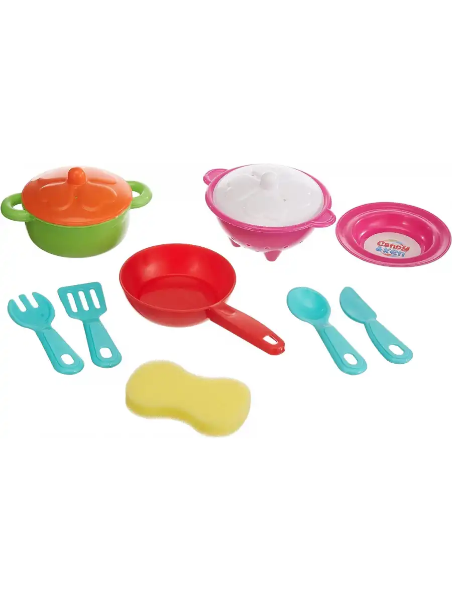Candy & Ken Bulaşıklık Set - Mutfak Setleri - Ev Oyuncak Setleri - Bulaşık Seti