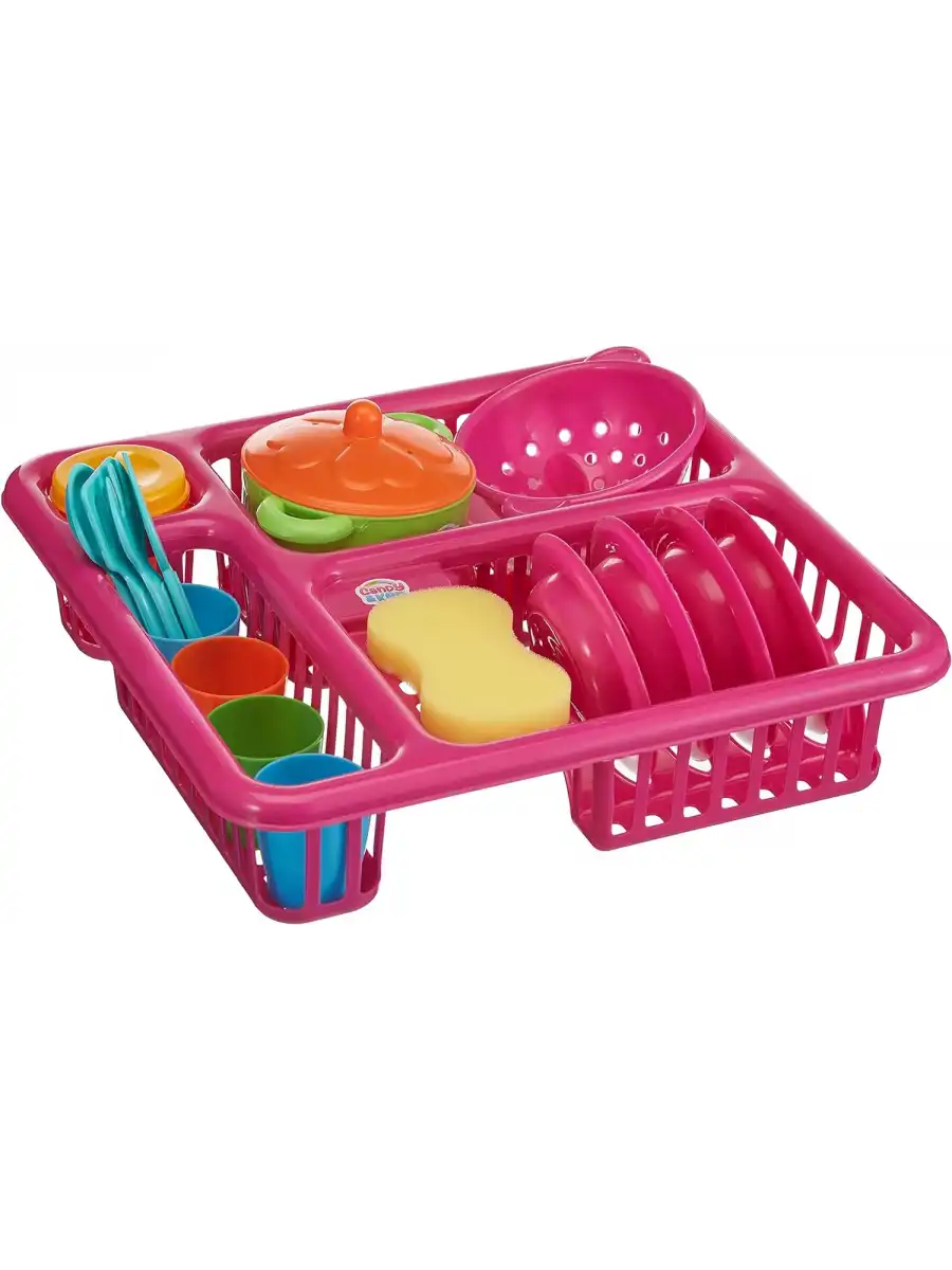 Candy & Ken Bulaşıklık Set - Mutfak Setleri - Ev Oyuncak Setleri - Bulaşık Seti