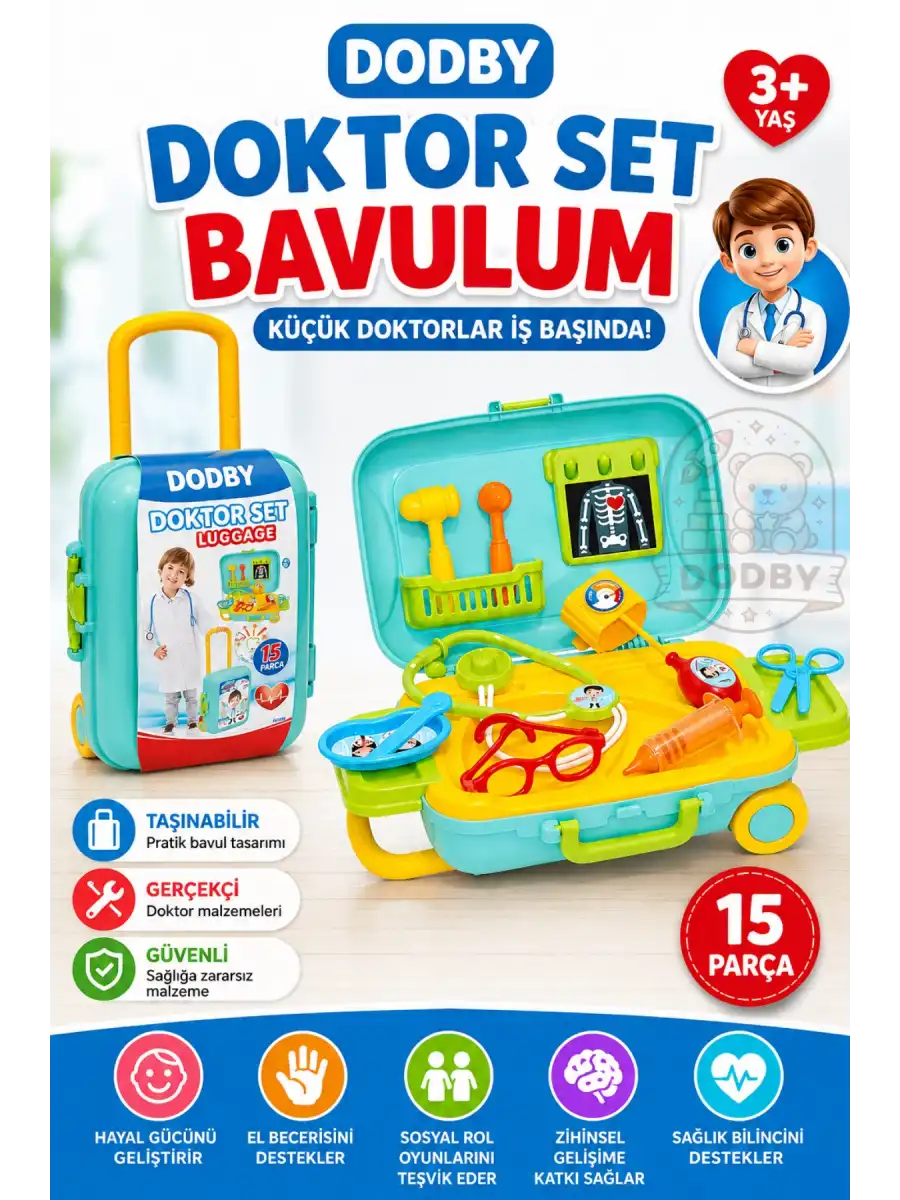 Candy & Ken Doktor Set Bavulum - Doktor Setleri - Doktor Oyuncak Seti