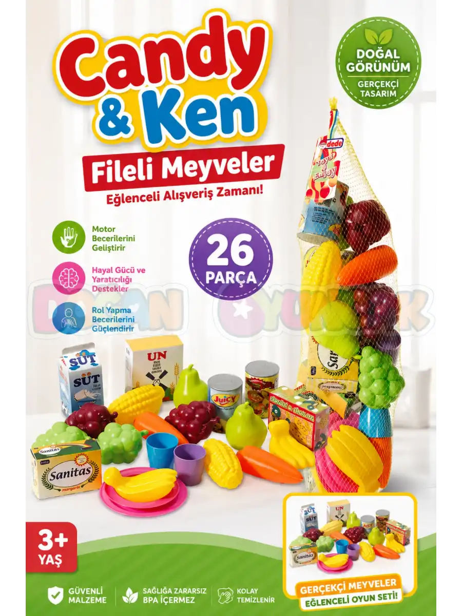 Candy & Ken Fileli Meyveler - Mutfak Setleri - Ev Oyuncak Setleri