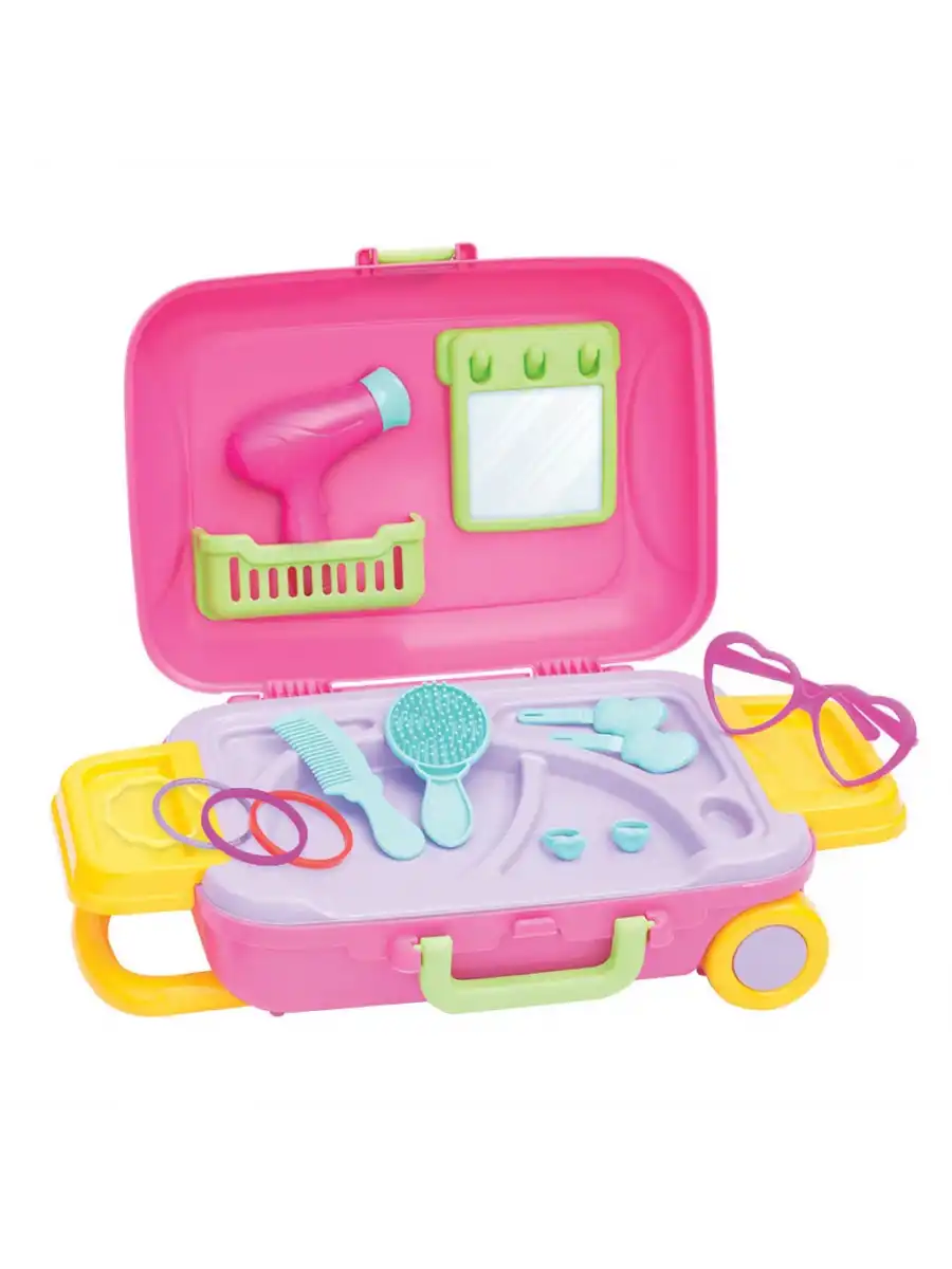 Candy & Ken Güzellik Set Bavulum - Güzellik Setleri - Kuaför Oyuncak Seti - Makyaj Seti