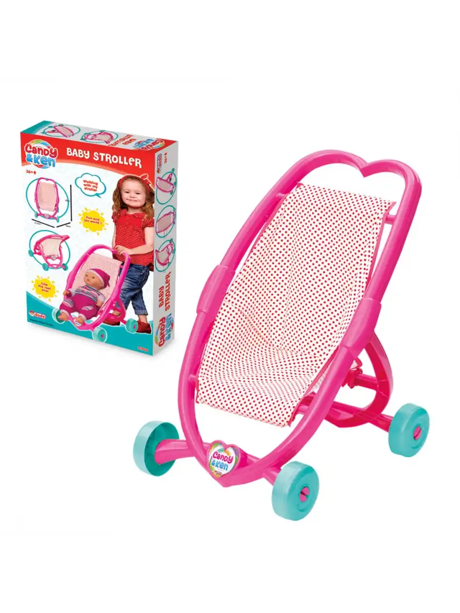 Candy & Ken Kalpli Puset - Bebek Arabası - Ev Eşyaları Seti - Ev Oyuncakları Seti