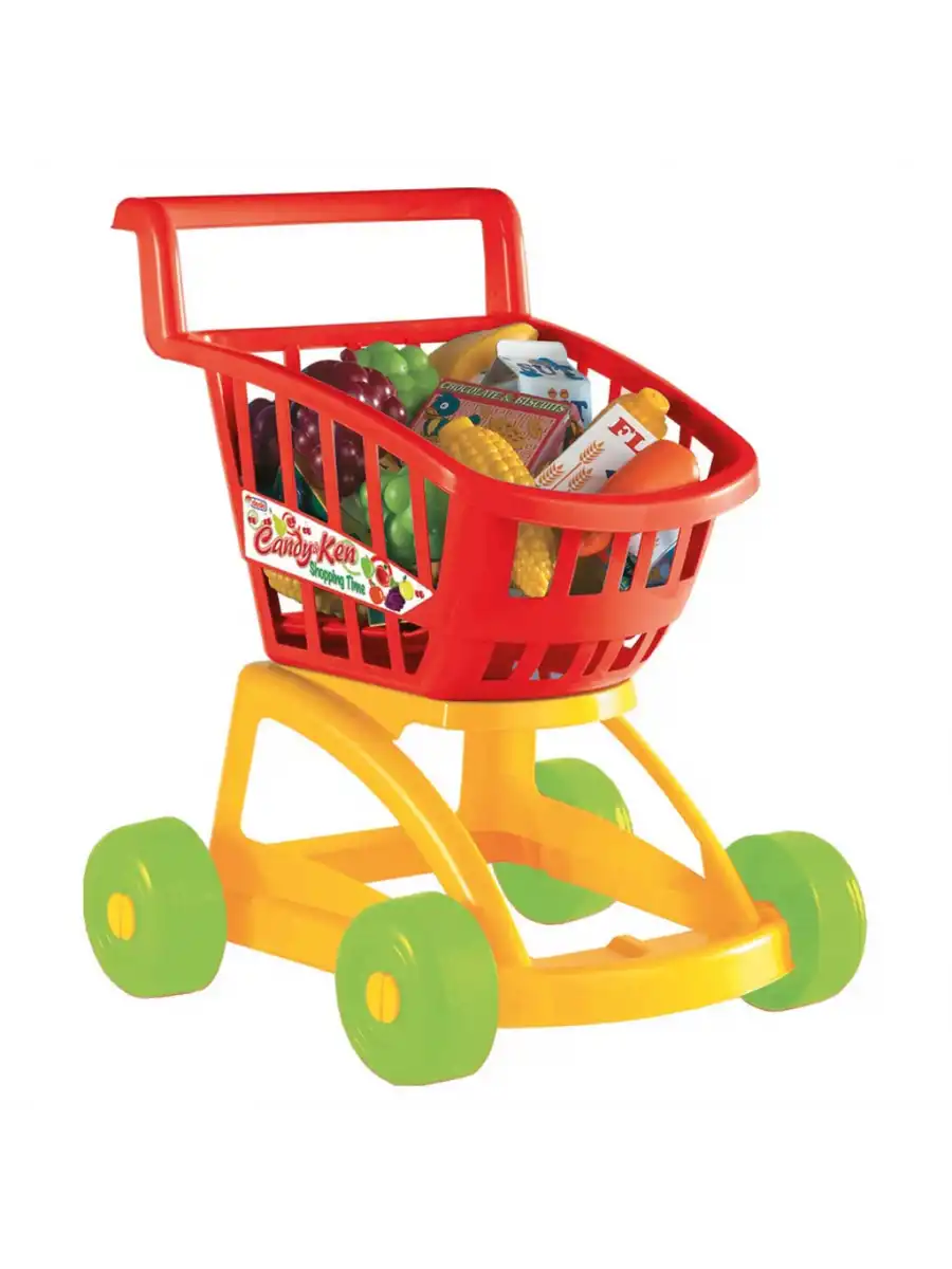 Candy & Ken Market Arabası Dolu - Mutfak Setleri - Ev Oyuncak Setleri
