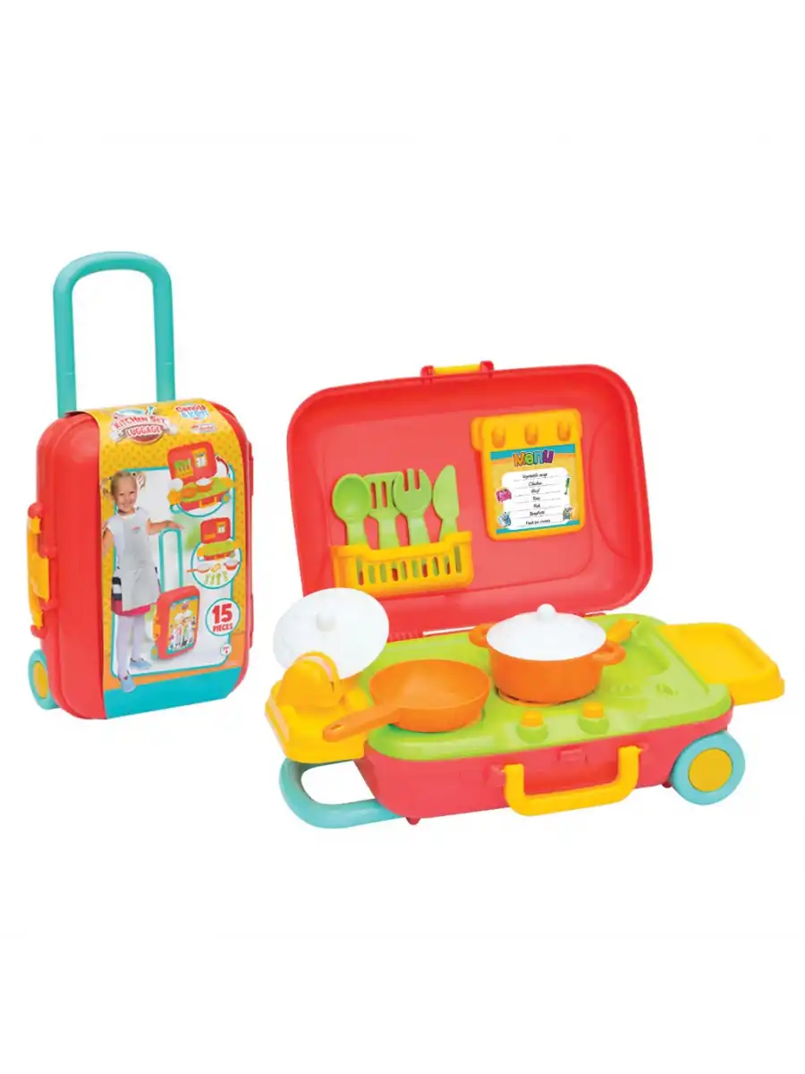 Candy & Ken Mutfak Set Bavulum - Mutfak Setleri - Ev Oyuncak Setleri - Bulaşık Seti