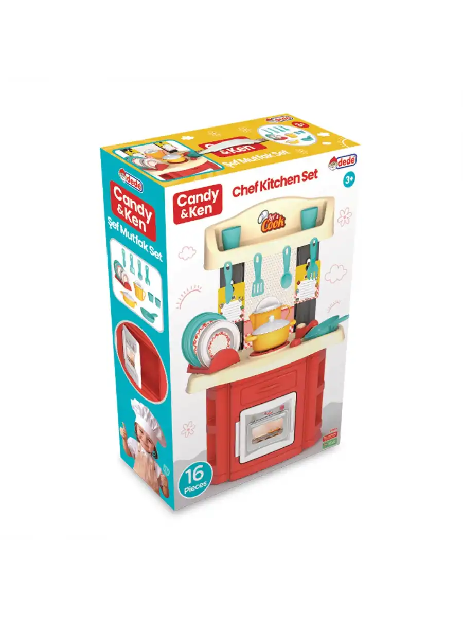 Candy & Ken Şef Mutfak Set - Mutfak Setleri - Ev Oyuncak Setleri