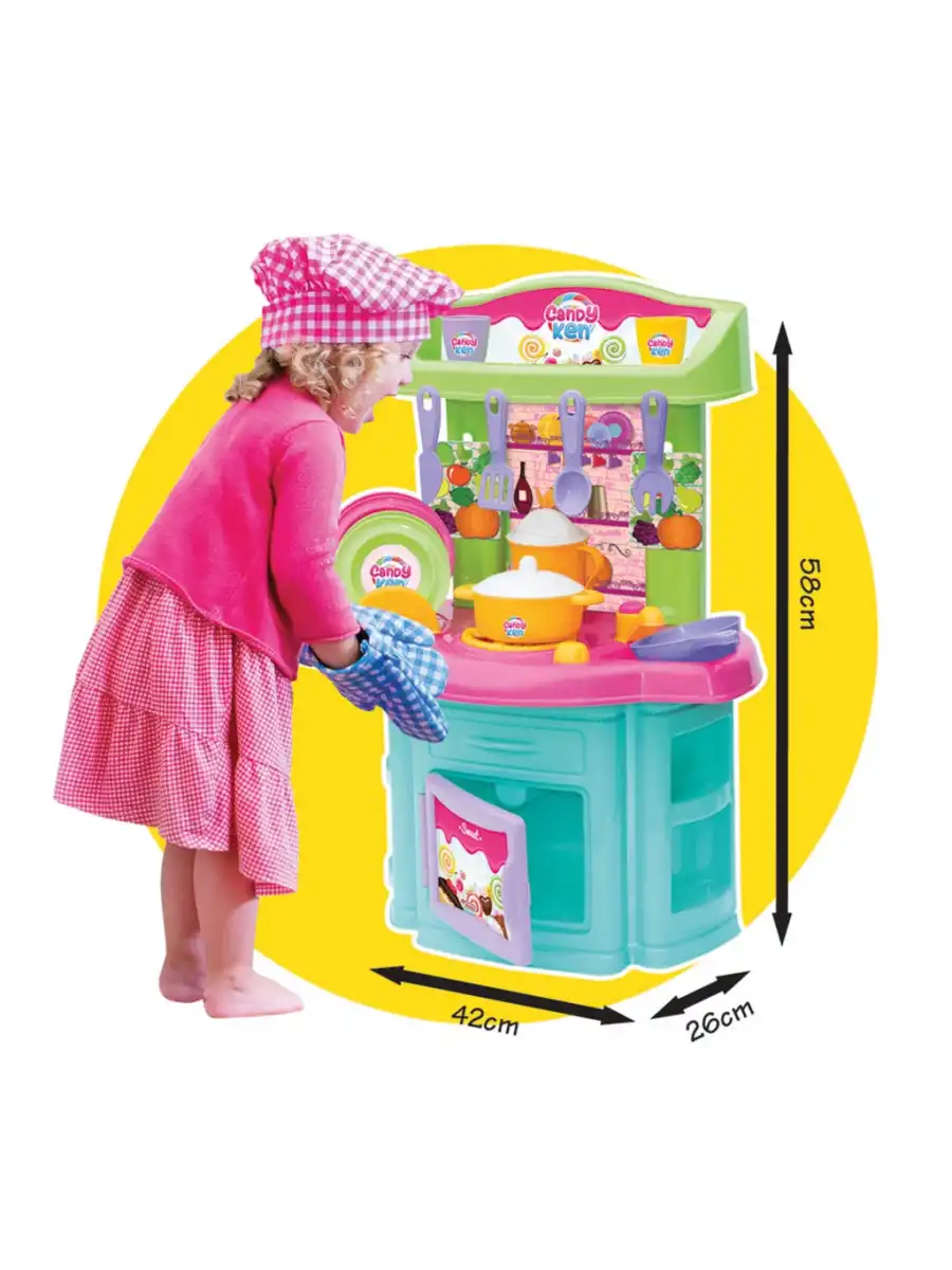 Candy & Ken Şef Mutfak Set - Mutfak Setleri - Ev Oyuncak Setleri