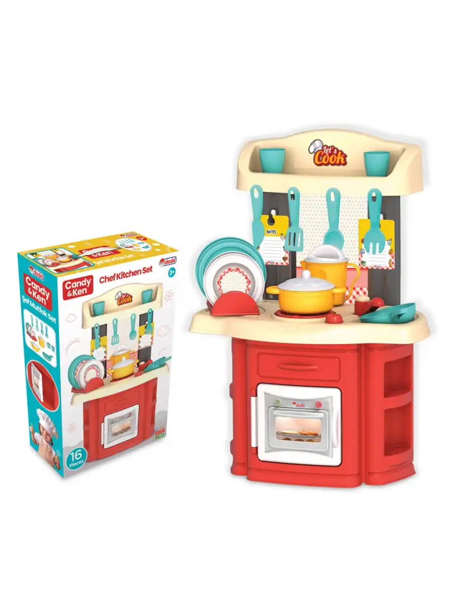 Candy & Ken Şef Mutfak Set - Mutfak Setleri - Ev Oyuncak Setleri