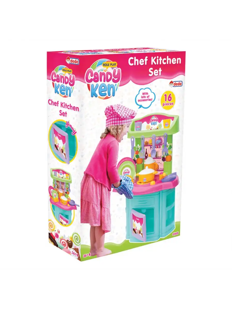 Candy & Ken Şef Mutfak Set - Mutfak Setleri - Ev Oyuncak Setleri