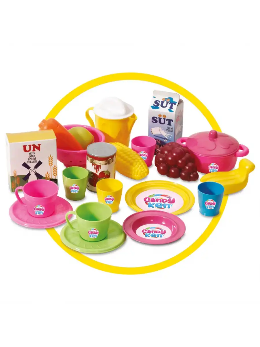 Candy & Ken Sepetli Market Arabası - Mutfak Setleri - Ev Oyuncak Setleri