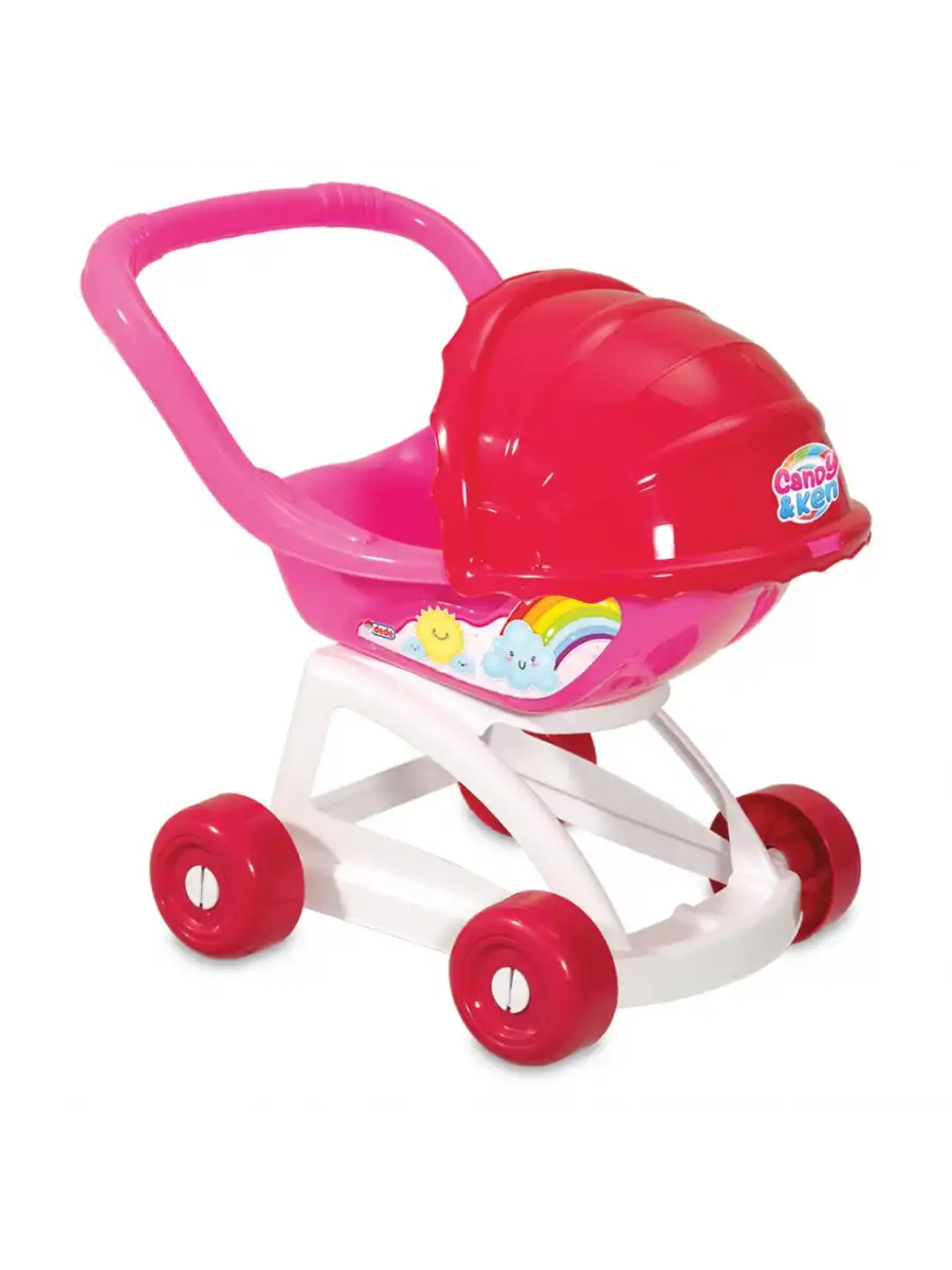 Candy & Ken Tenteli Bebek Arabası - Ev Eşyaları Seti - Ev Oyuncakları Seti - Puset Araba