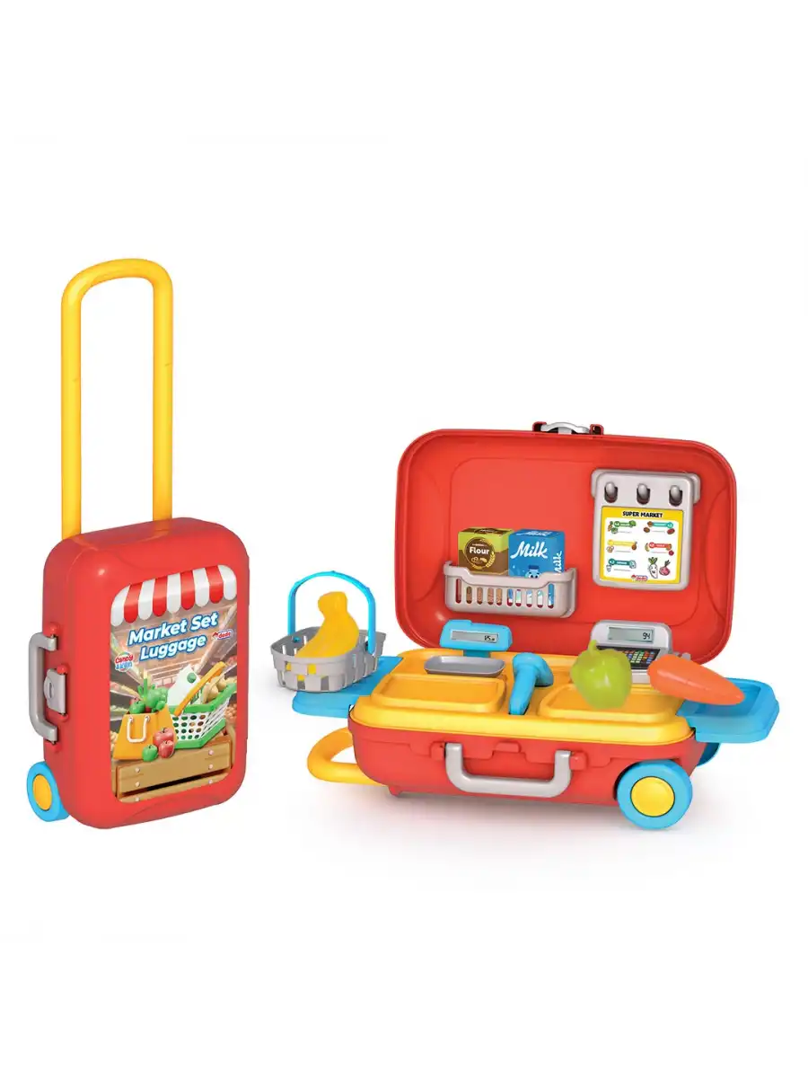 Candy & Ken Market Set Bavulum - Kasiyer Oyuncakları - Market Setleri - Evcilik Oyuncakları - Mutfak Seti