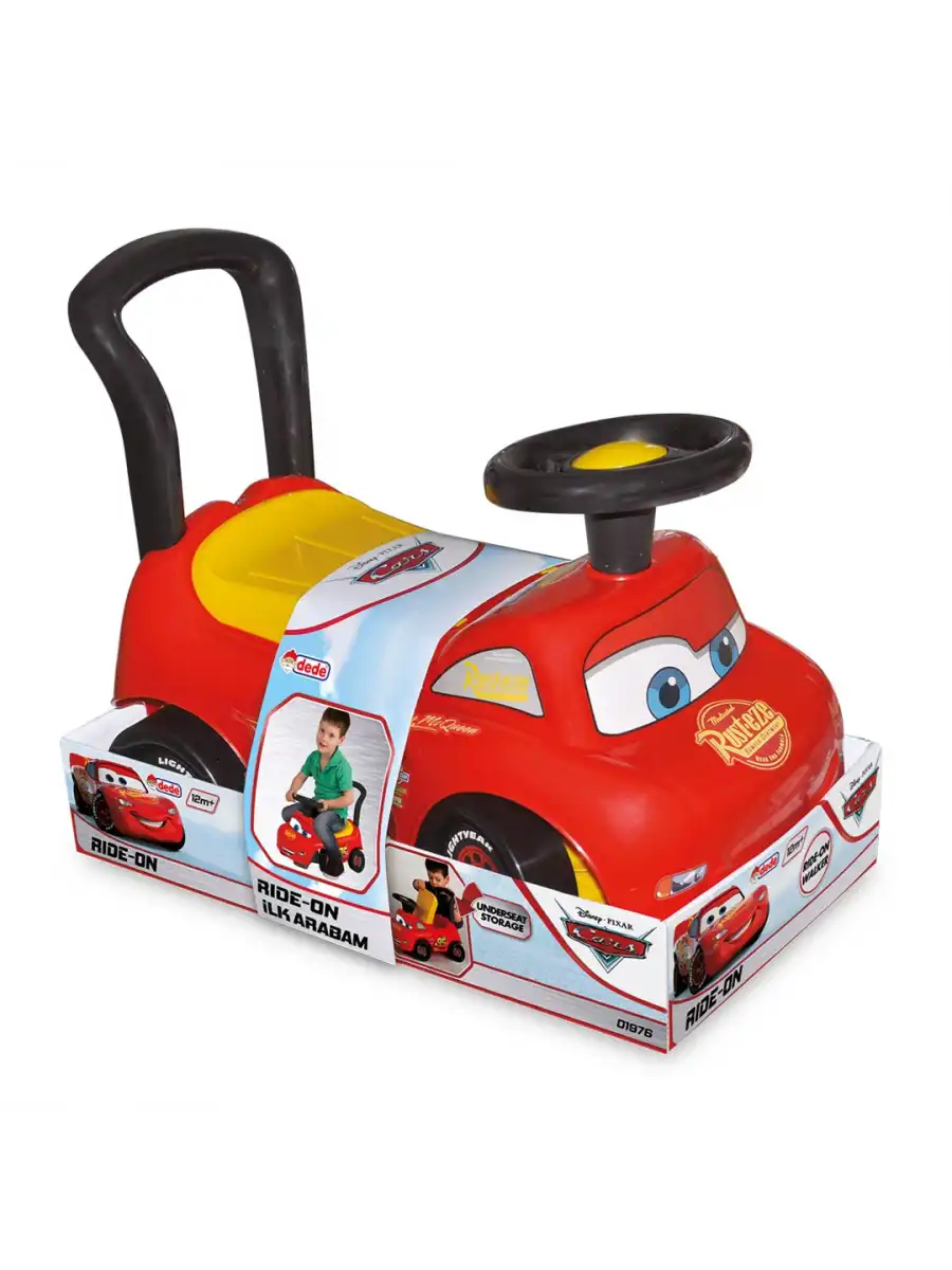 Cars İlk Arabam - Binmeli Araba - Çocuk Arabası - İlk Adım Arabası