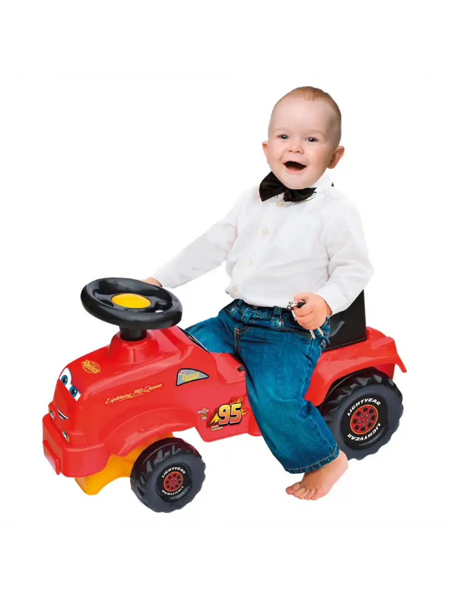 Cars İlk Traktörüm - Binmeli Araba - Çocuk Arabası - İlk Adım Arabası