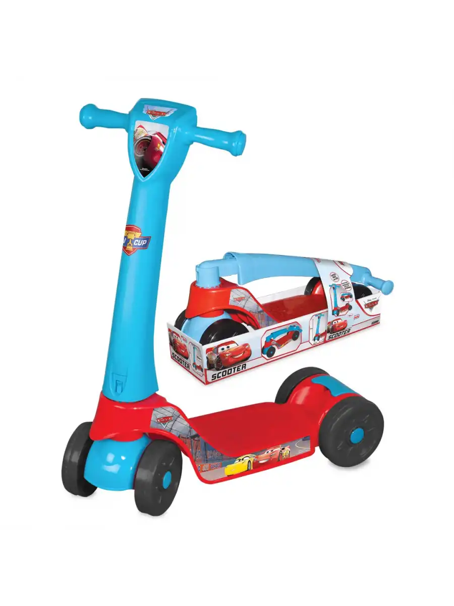 Cars Scooter - Plastik Scooter - 4 Tekerli Scooter - Bingit - Kaykay