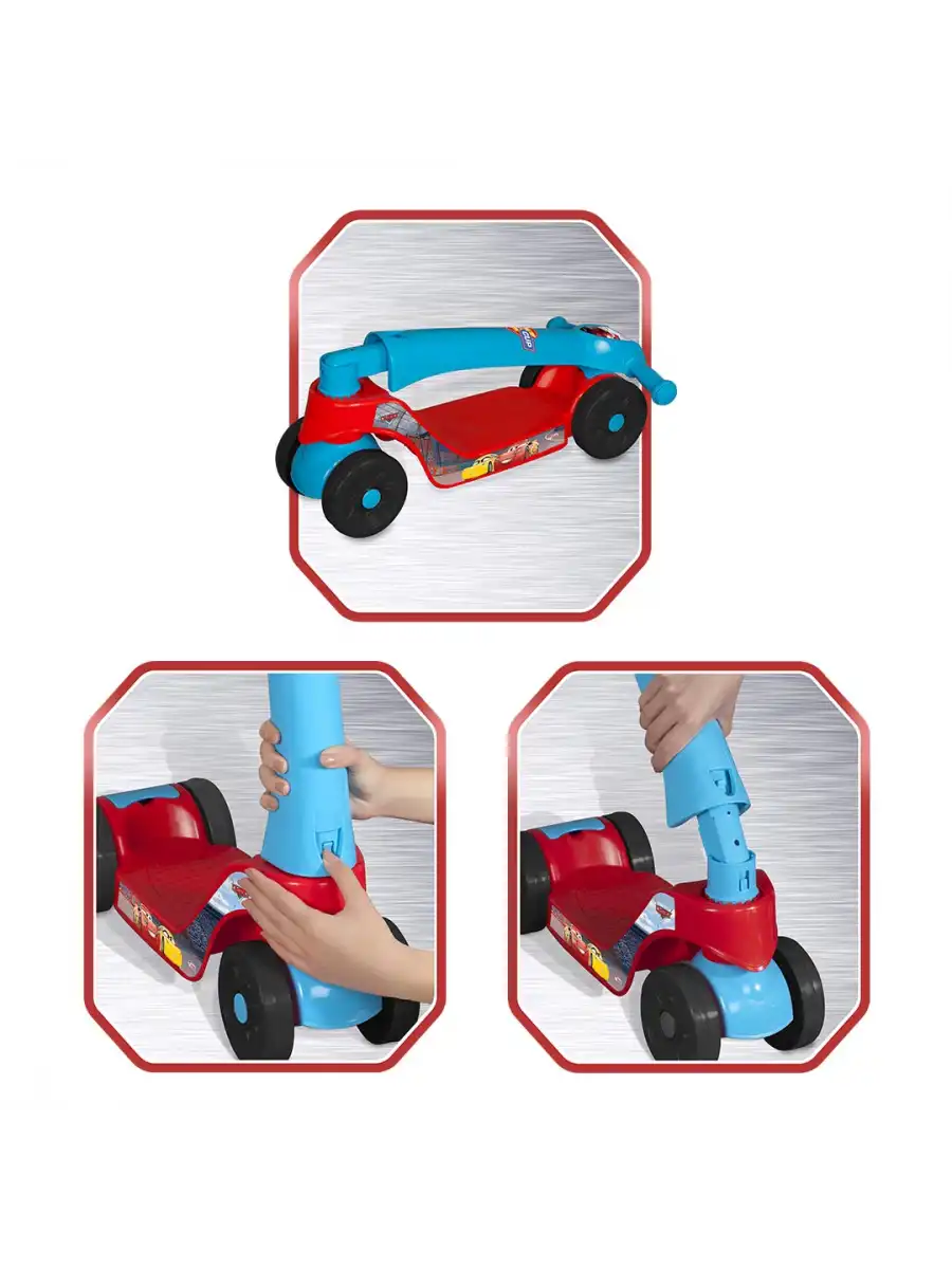 Cars Scooter - Plastik Scooter - 4 Tekerli Scooter - Bingit - Kaykay