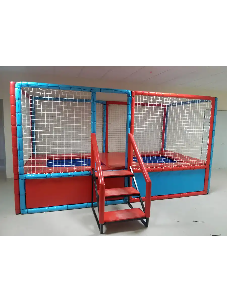 Çift Taraflı Trambolin - Sünger Soft Play Top Havuzu Çocuk Oyun Alanı