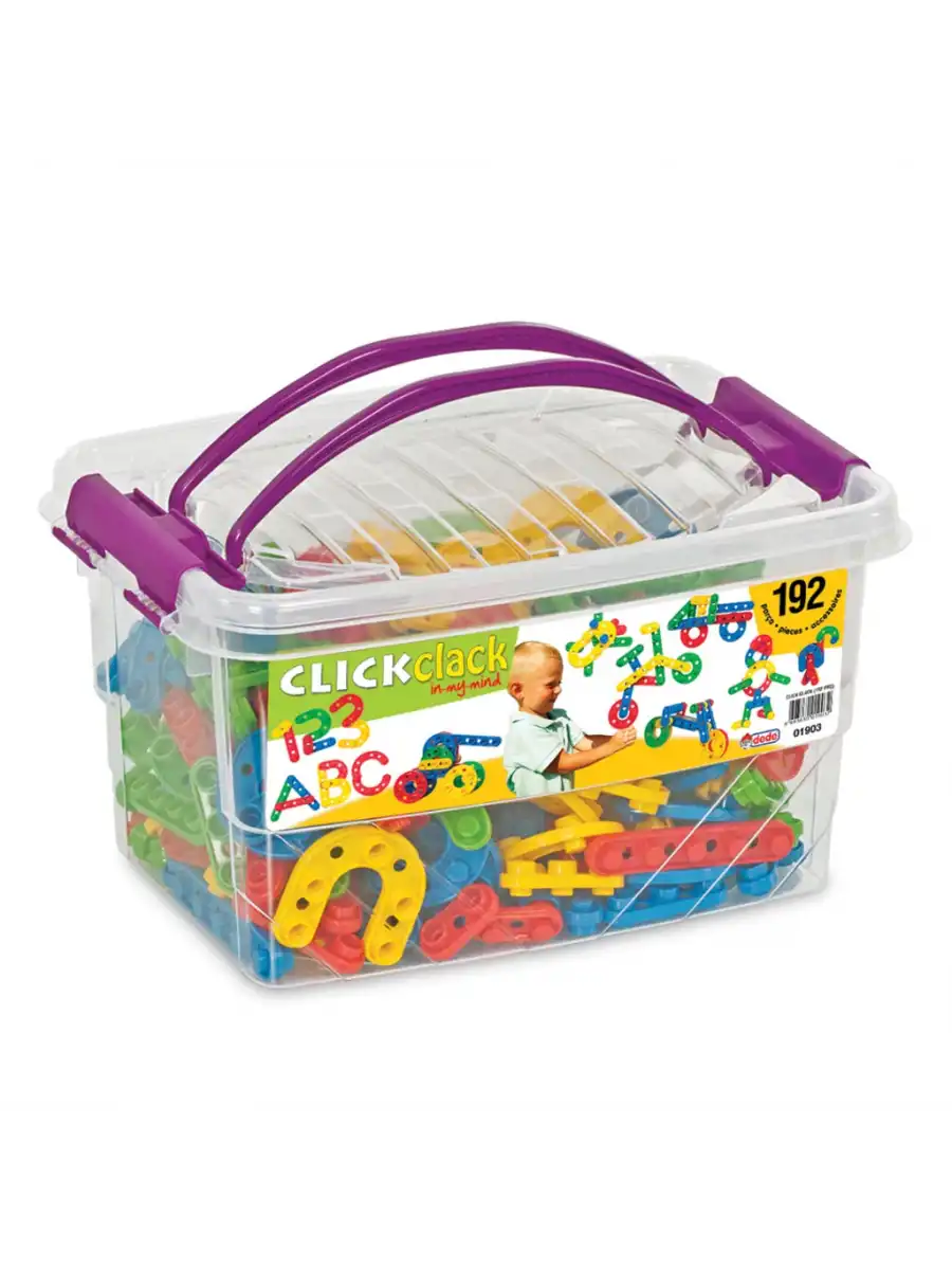 Click Clack Lego (192 Parça) - ClickClack Puzzle - Sök Tak Bloklar - Legolar Oyuncak