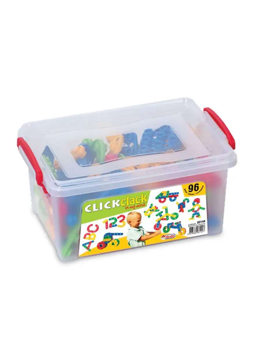 Click Clack Lego (96 Parça) - ClickClack Puzzle - Sök Tak Bloklar - Legolar Oyuncak