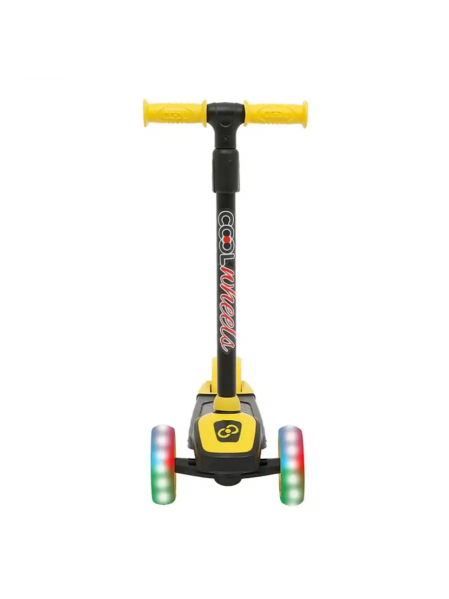 Cool Wheels Sarı Twist Işıklı 3 Tekerlekli Scooter - Işıklı Scooter - CoolWheels Scooter - Çocuk Scooter - İttir Git