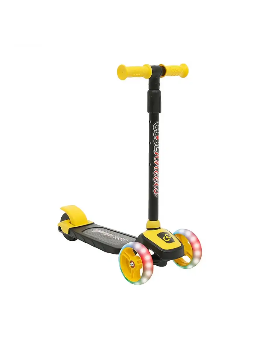 Cool Wheels Sarı Twist Işıklı 3 Tekerlekli Scooter - Işıklı Scooter - CoolWheels Scooter - Çocuk Scooter - İttir Git