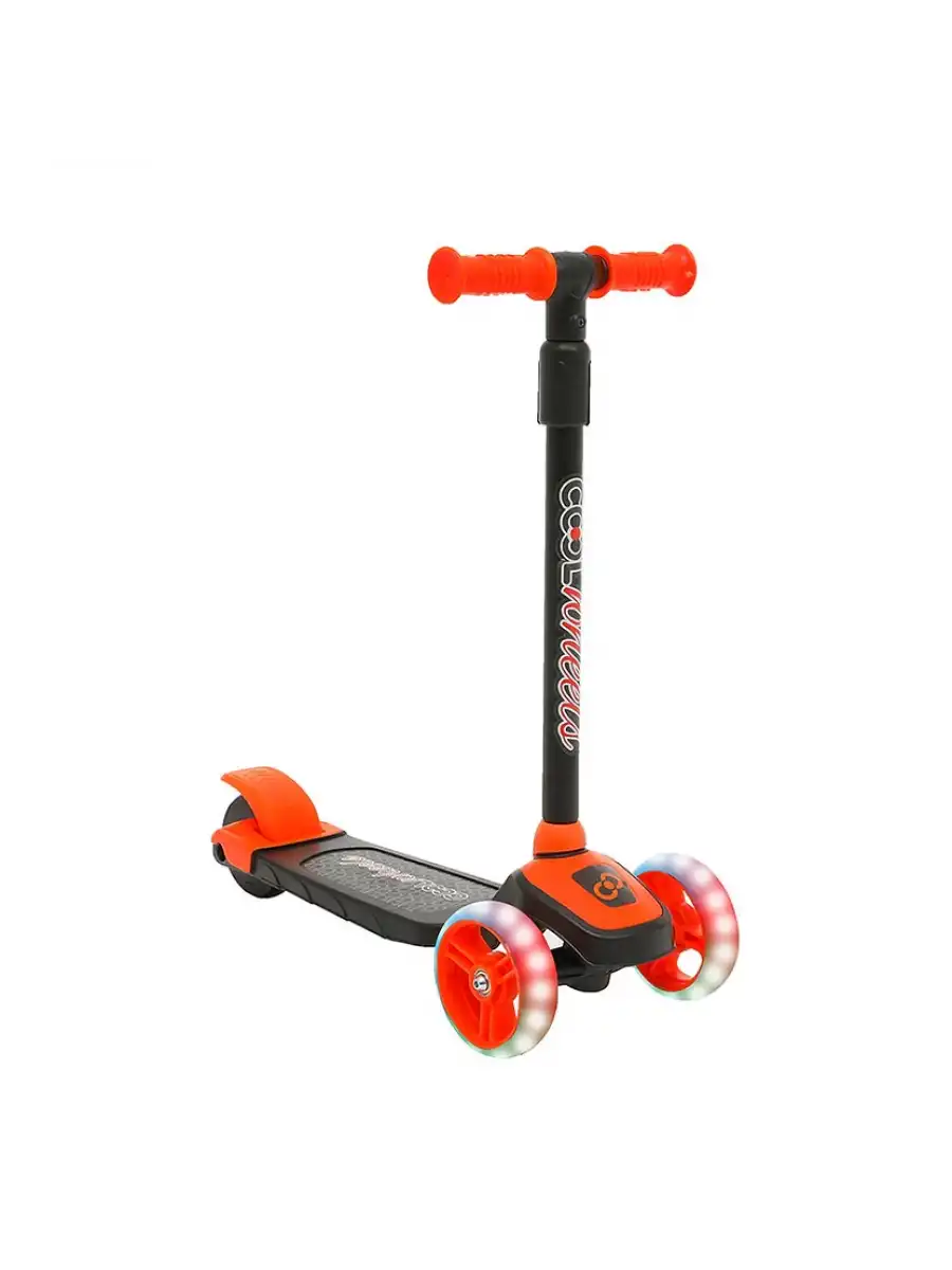 Cool Wheels Turuncu Twist Işıklı 3 Tekerlekli Scooter - Işıklı Scooter - CoolWheels Scooter - Çocuk Scooter - İttir Git