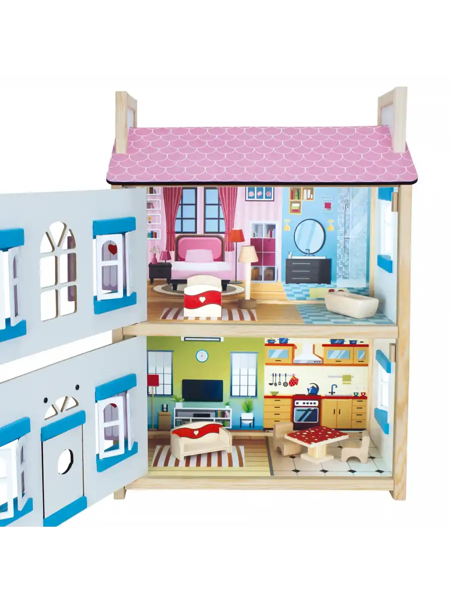 Delüx Kapaklı Ahşap Oyun Evi - Ahşap Tatil Evi - Kapaklı Oyun Evi - Ahşap Ev - Ahşap Oyun Evi